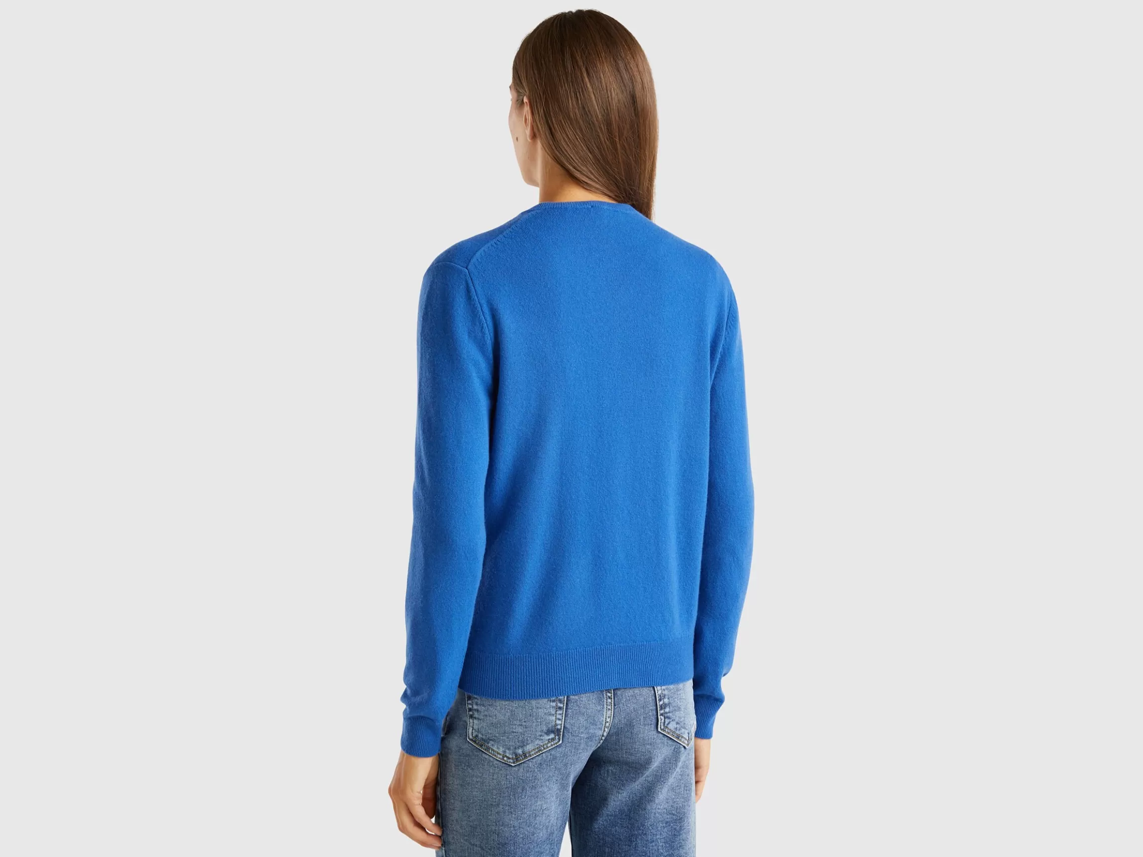 United Colors of Benetton crew neck cardigan in pure Merino wool