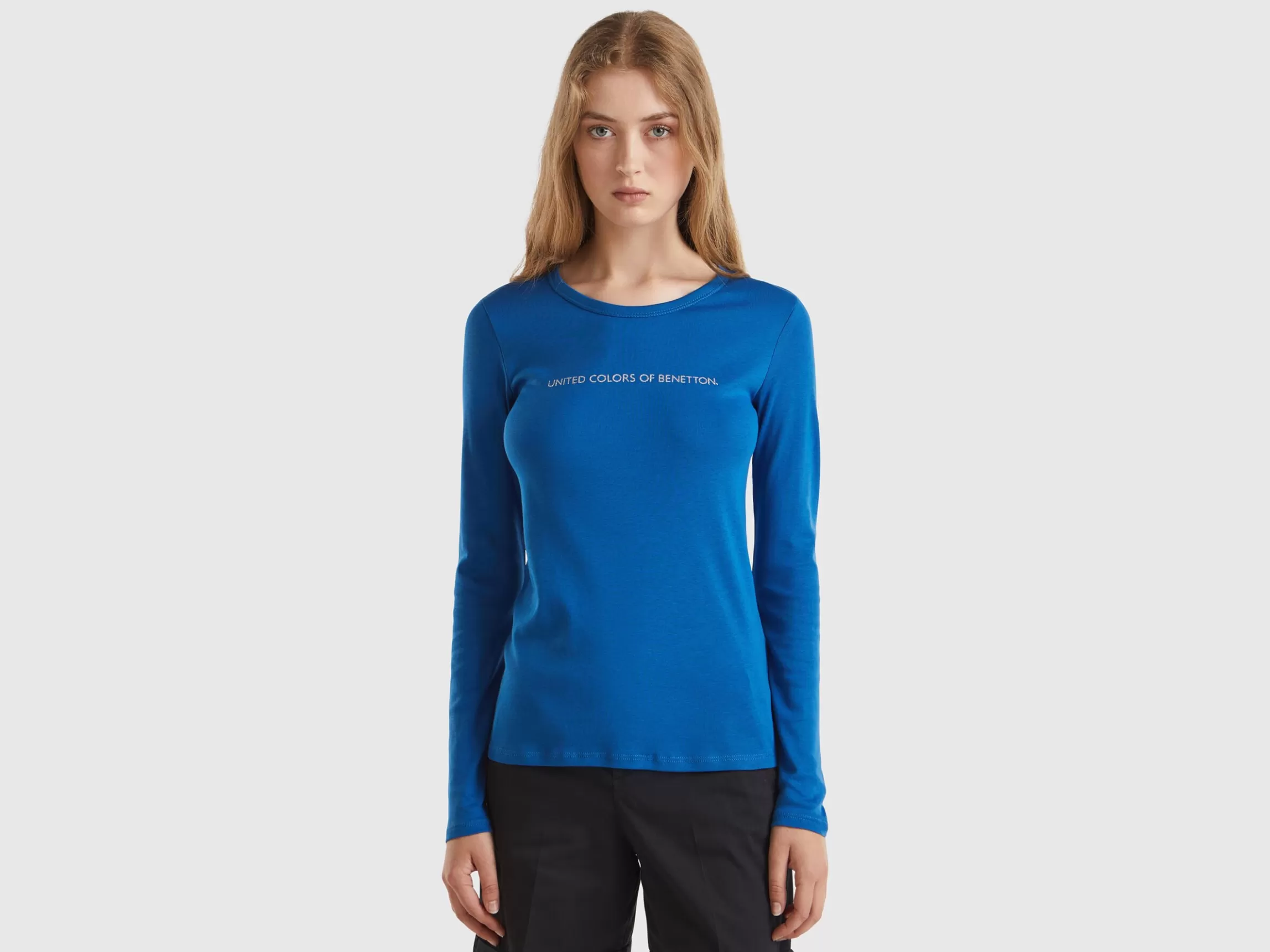United Colors of Benetton long sleeve t-shirt in 100% cotton