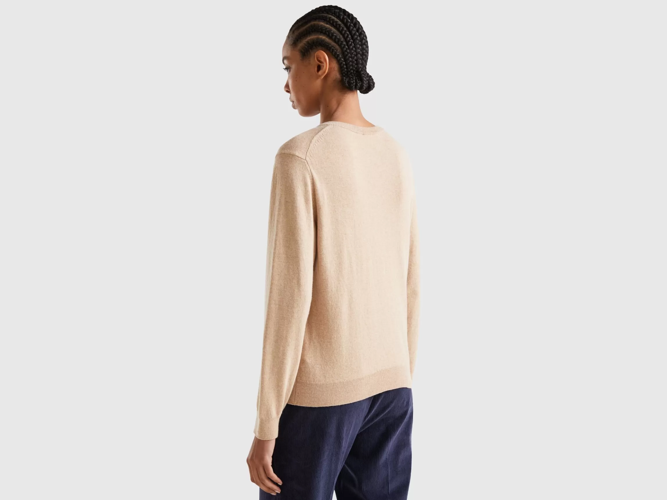 United Colors of Benetton cardigan in cashmere and wool blend