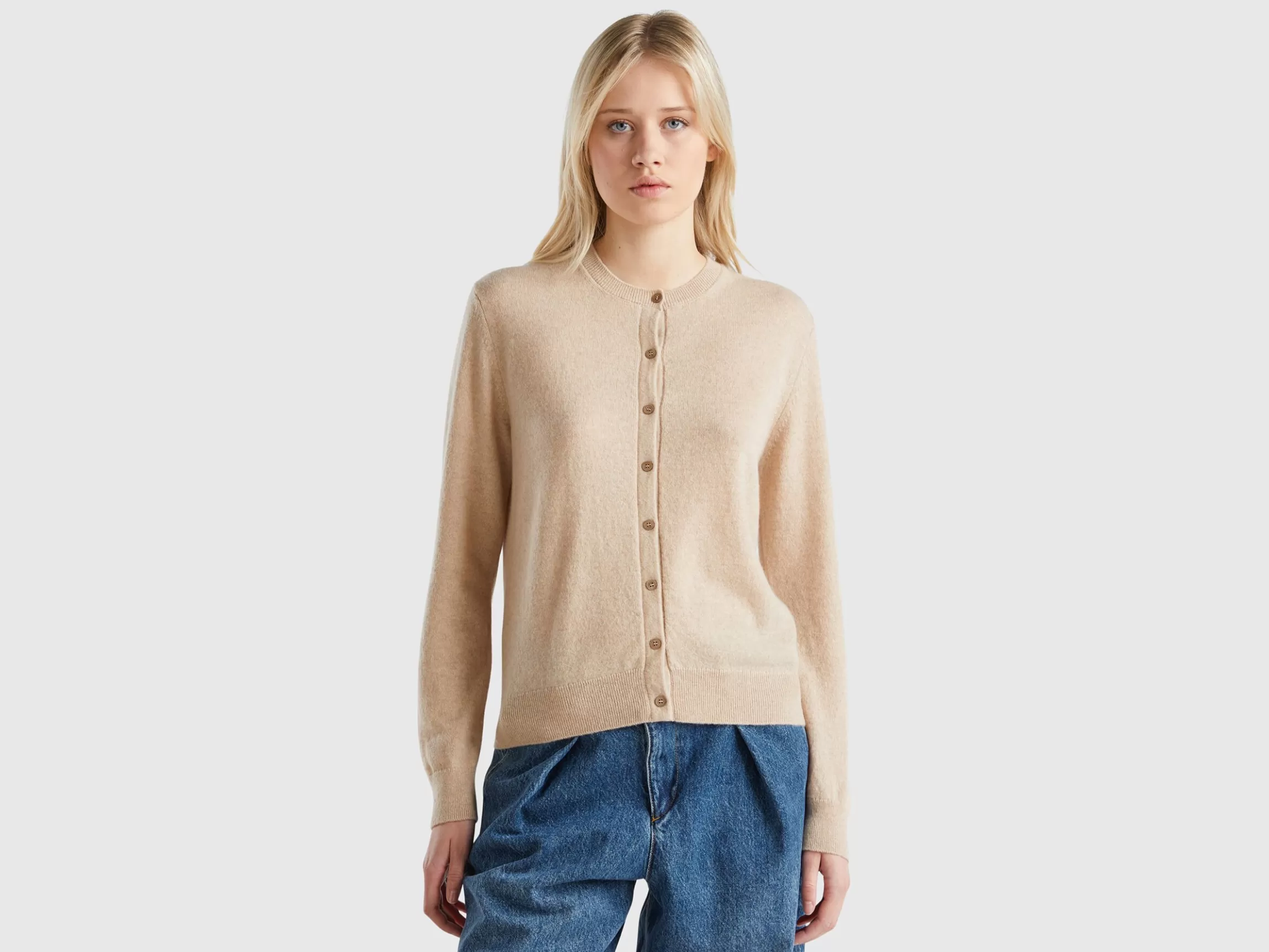 United Colors of Benetton cardigan in pure cashmere