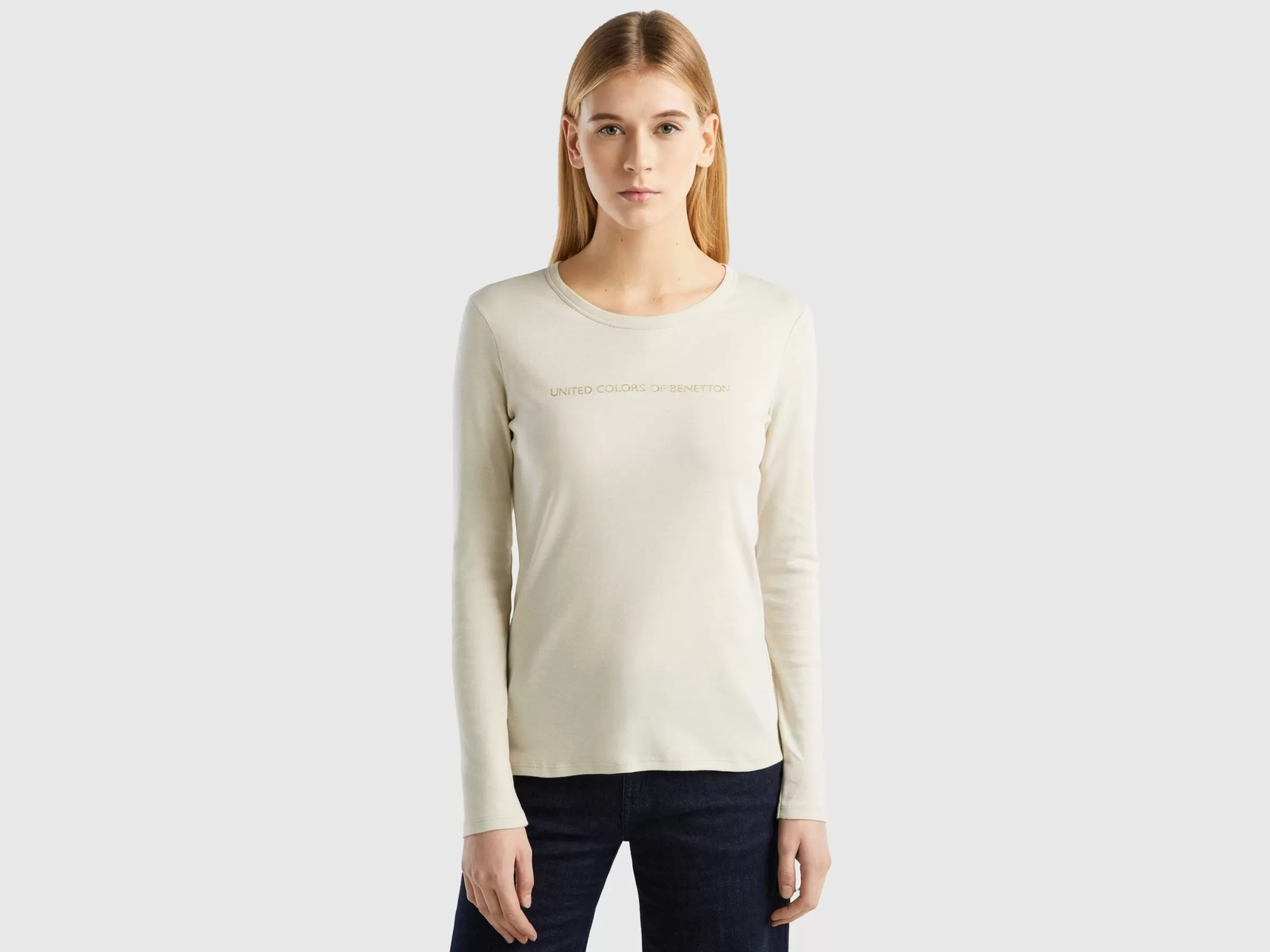 United Colors of Benetton long sleeve t-shirt in 100% cotton