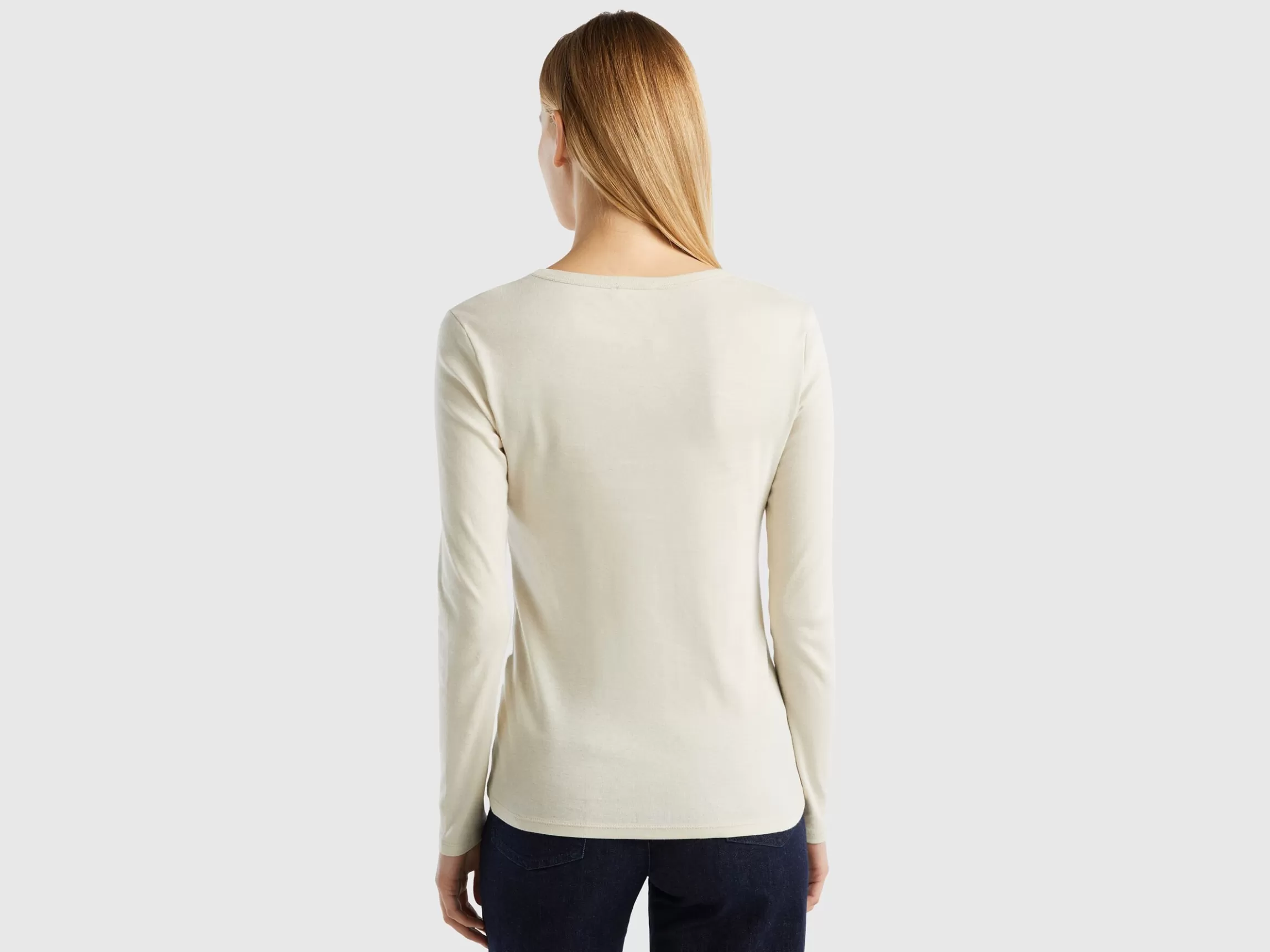 United Colors of Benetton long sleeve t-shirt in 100% cotton