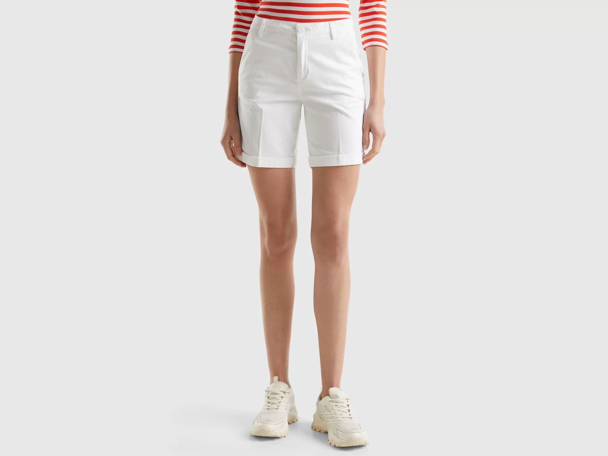 United Colors of Benetton Bermudas in stretch cotton