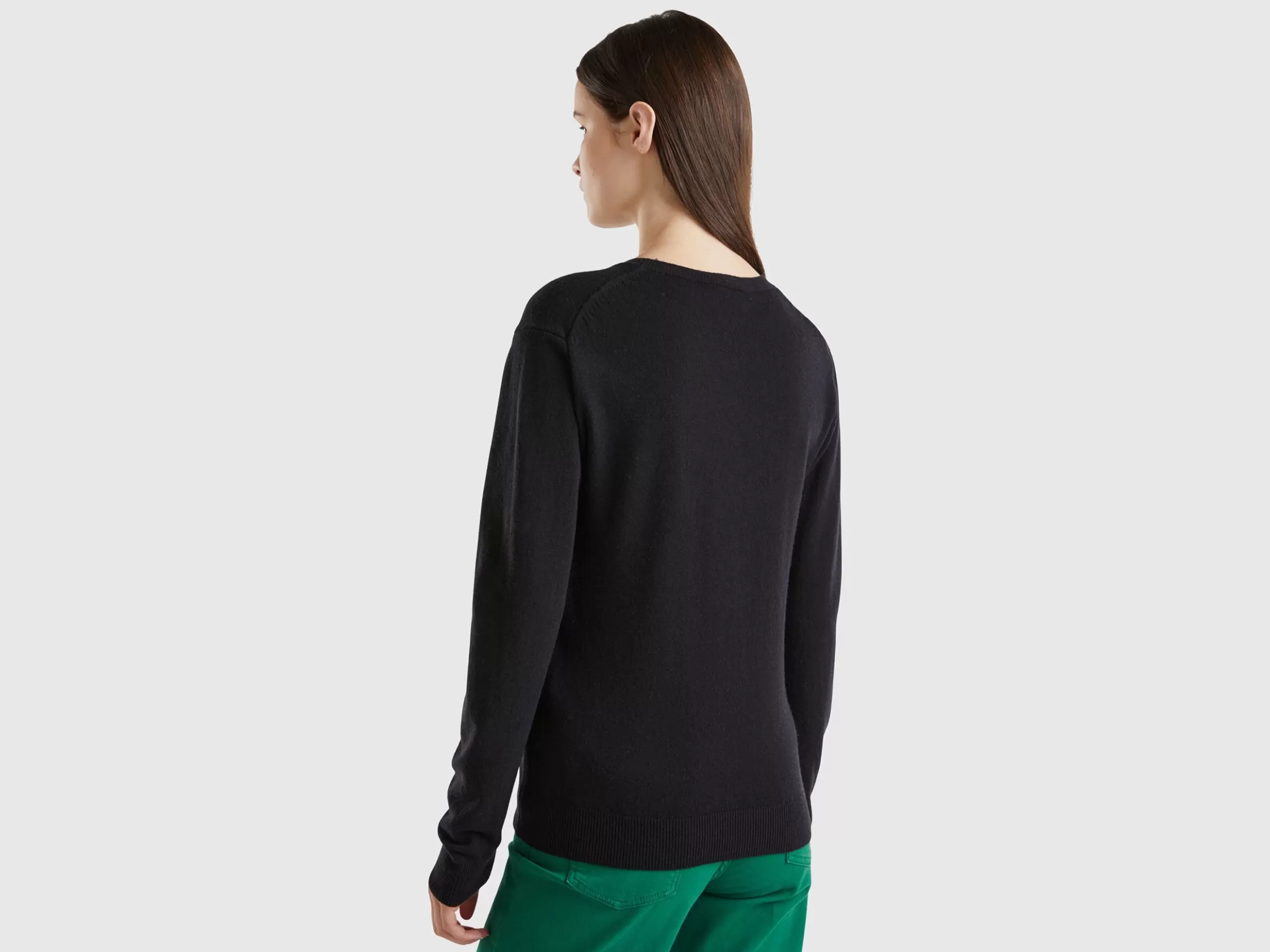 United Colors of Benetton crew neck sweater in Merino wool