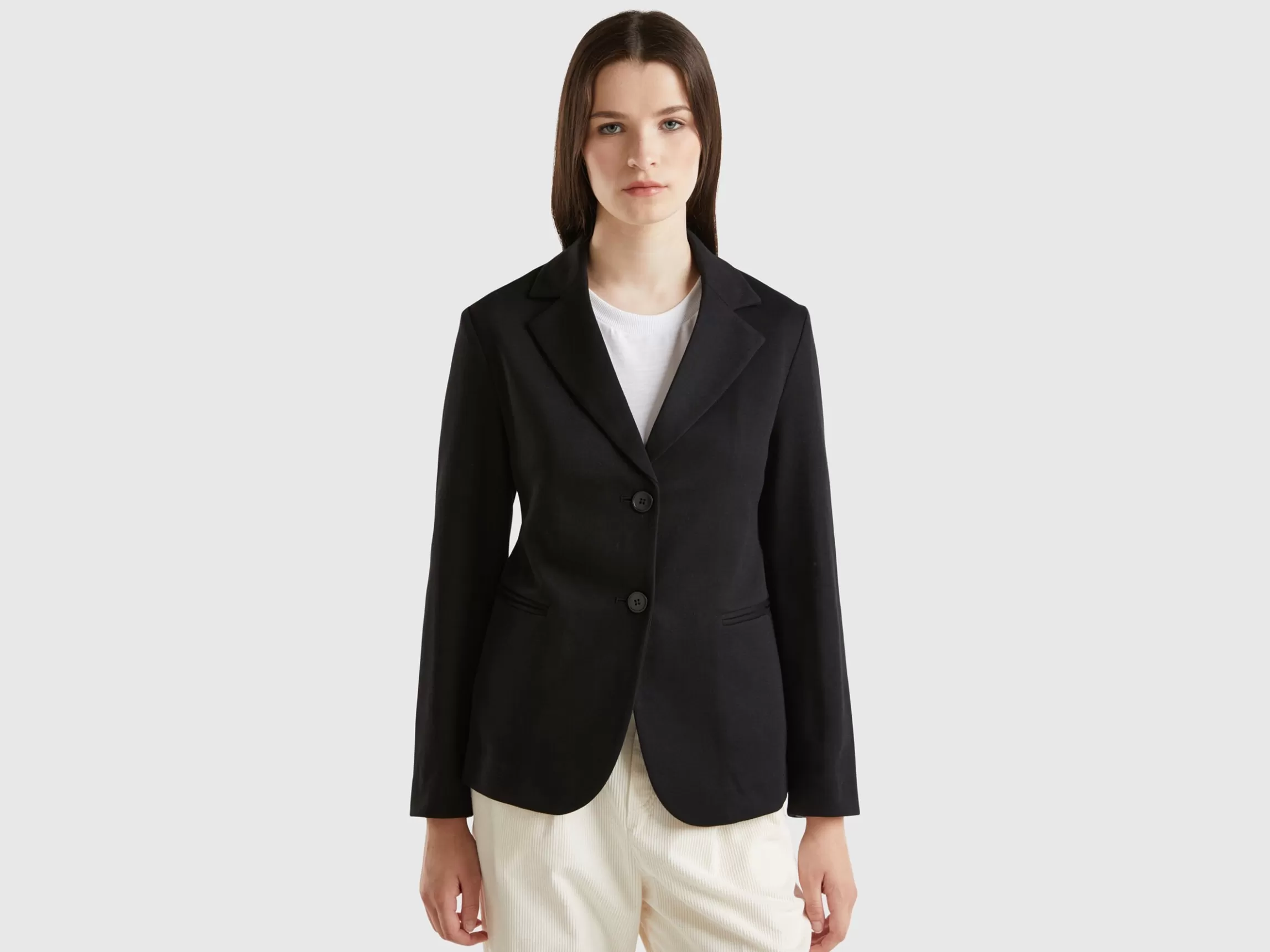 United Colors of Benetton Blazer in cotton blend