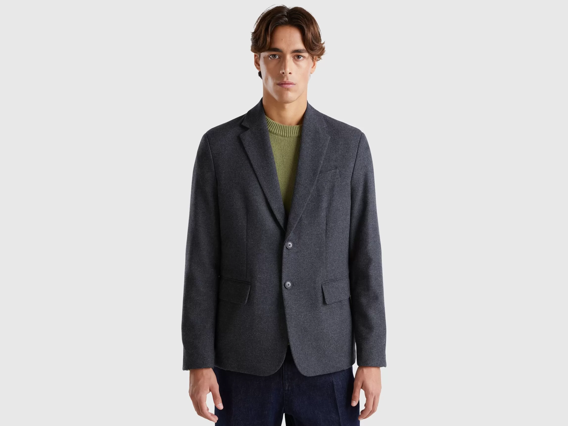 United Colors of Benetton Blazer in flannel