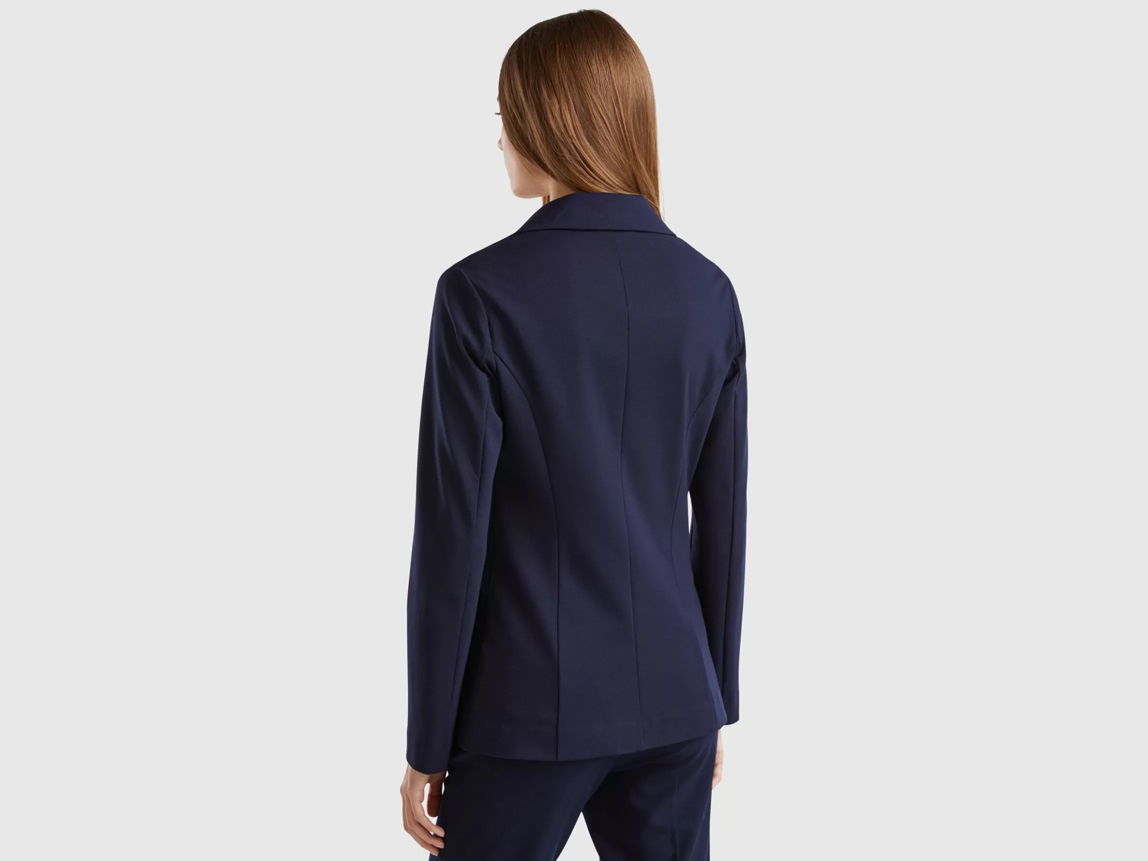 United Colors of Benetton Blazer in stretch viscose blend