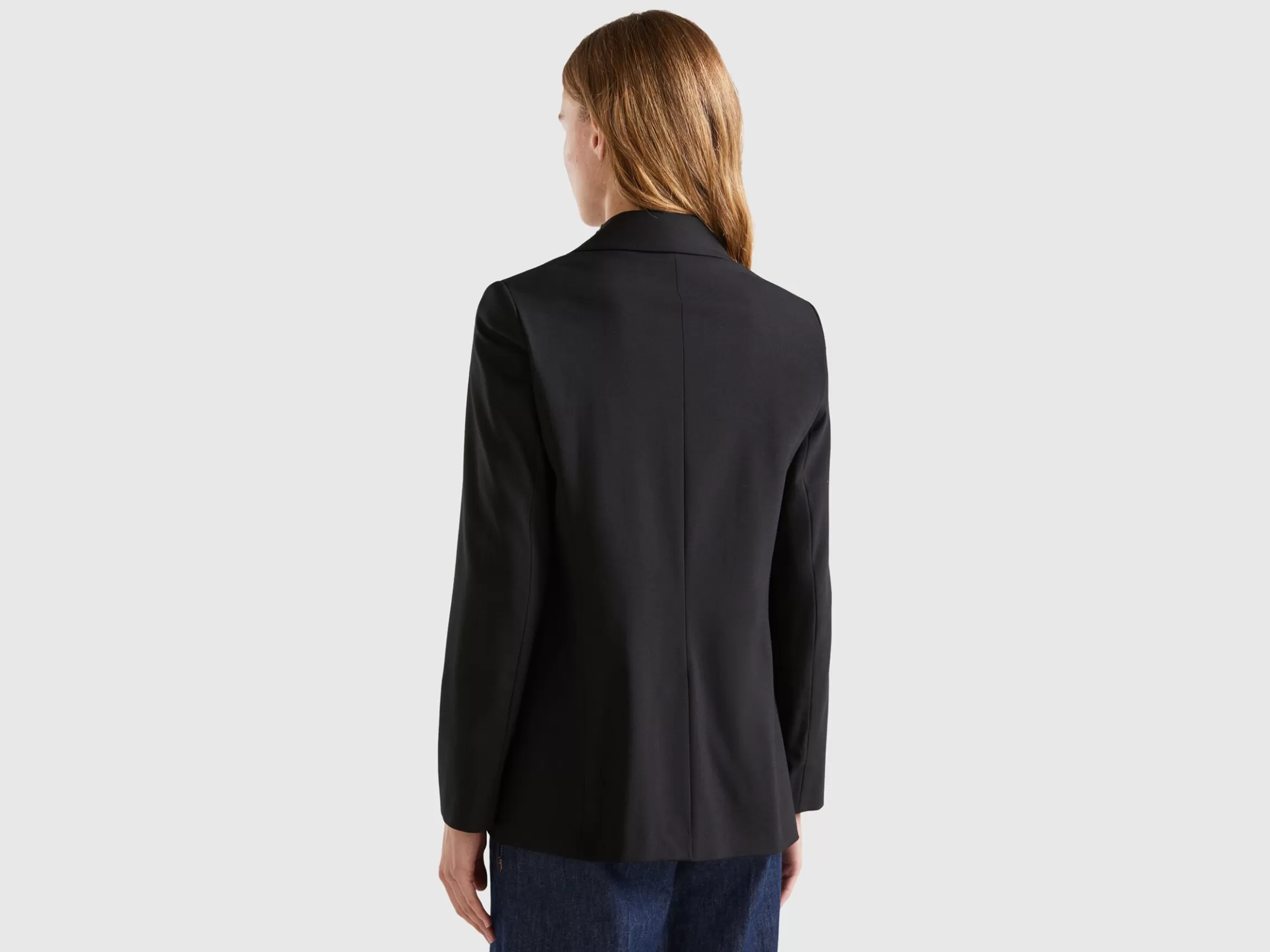 United Colors of Benetton Blazer in stretch viscose blend