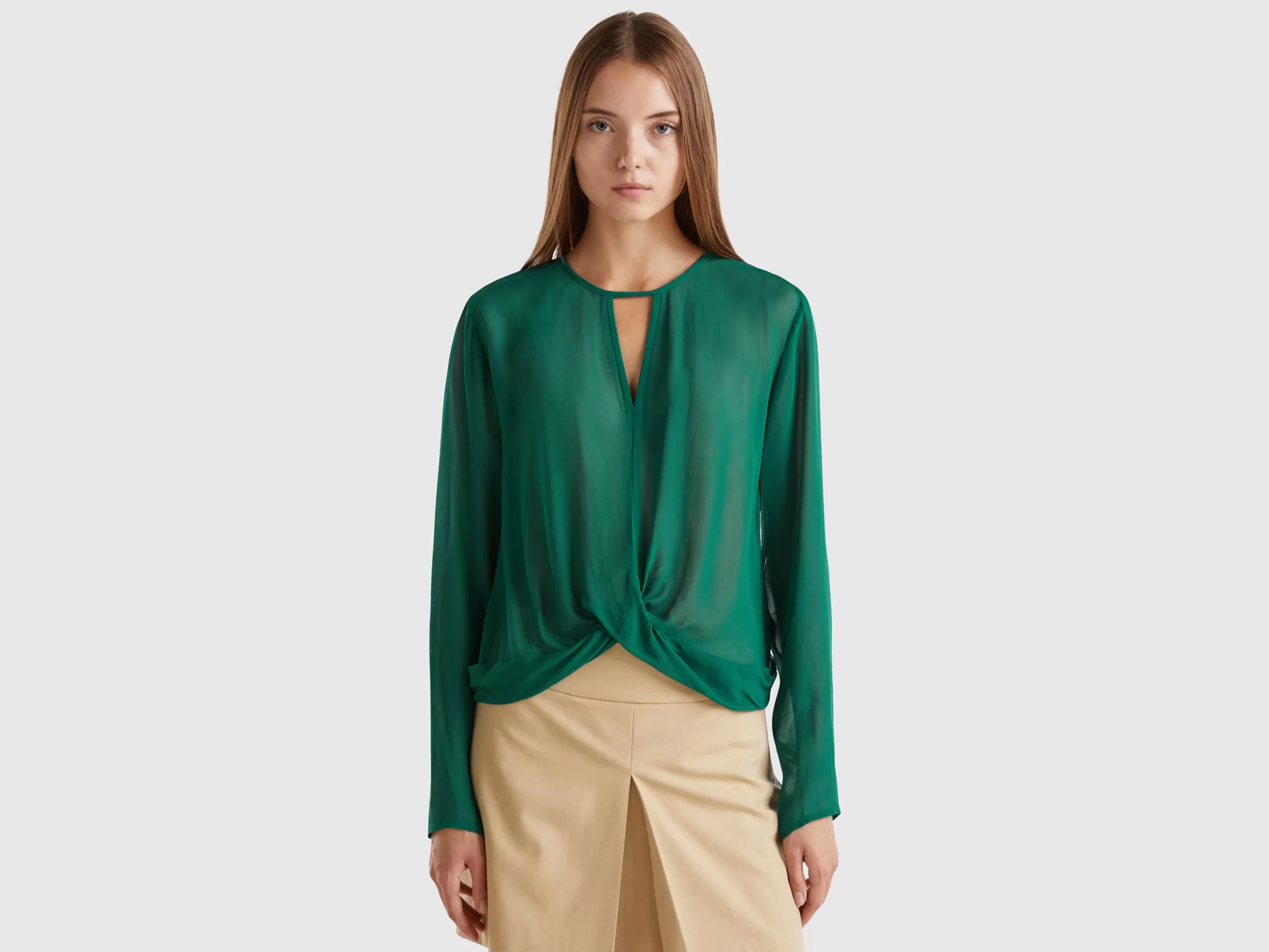 United Colors of Benetton Blouse in pure viscose