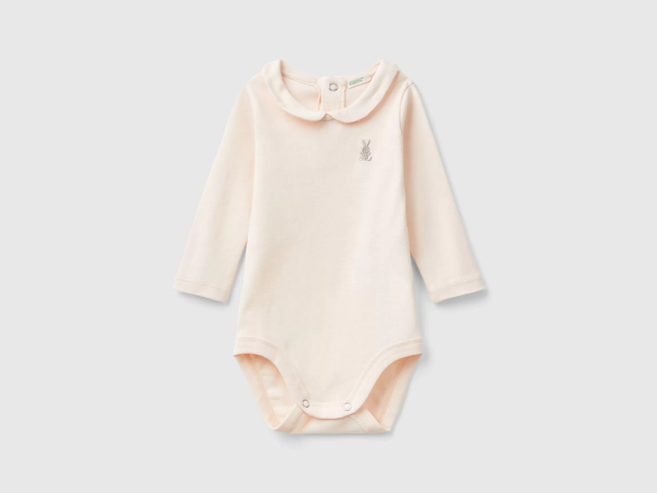 United Colors of Benetton Bodysuit with collar in organic cotton