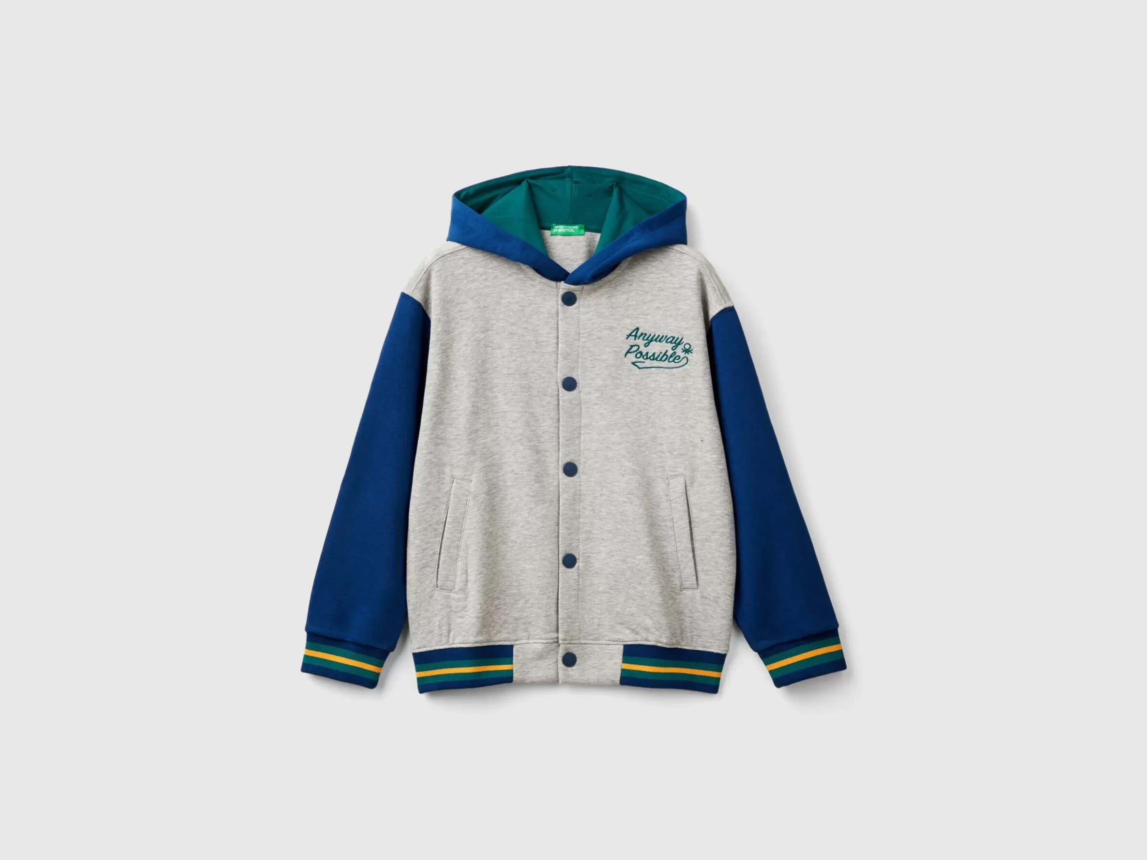 United Colors of Benetton Bomber jacket in cotton and viscose blend sweat