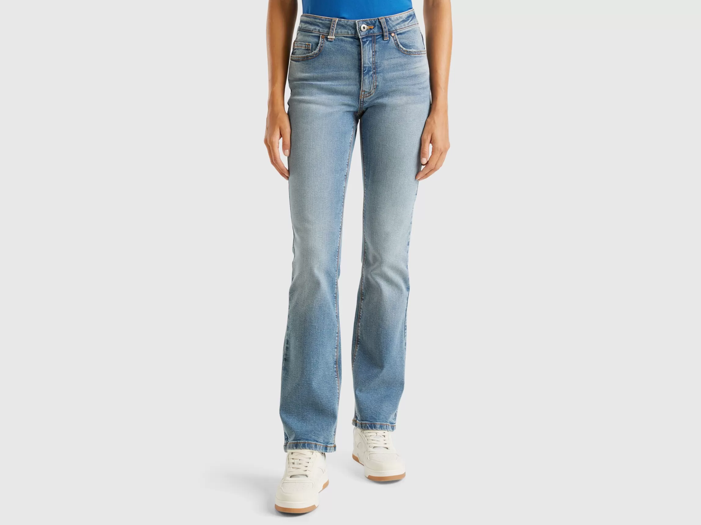 United Colors of Benetton Bootcut jeans in recycled cotton blend