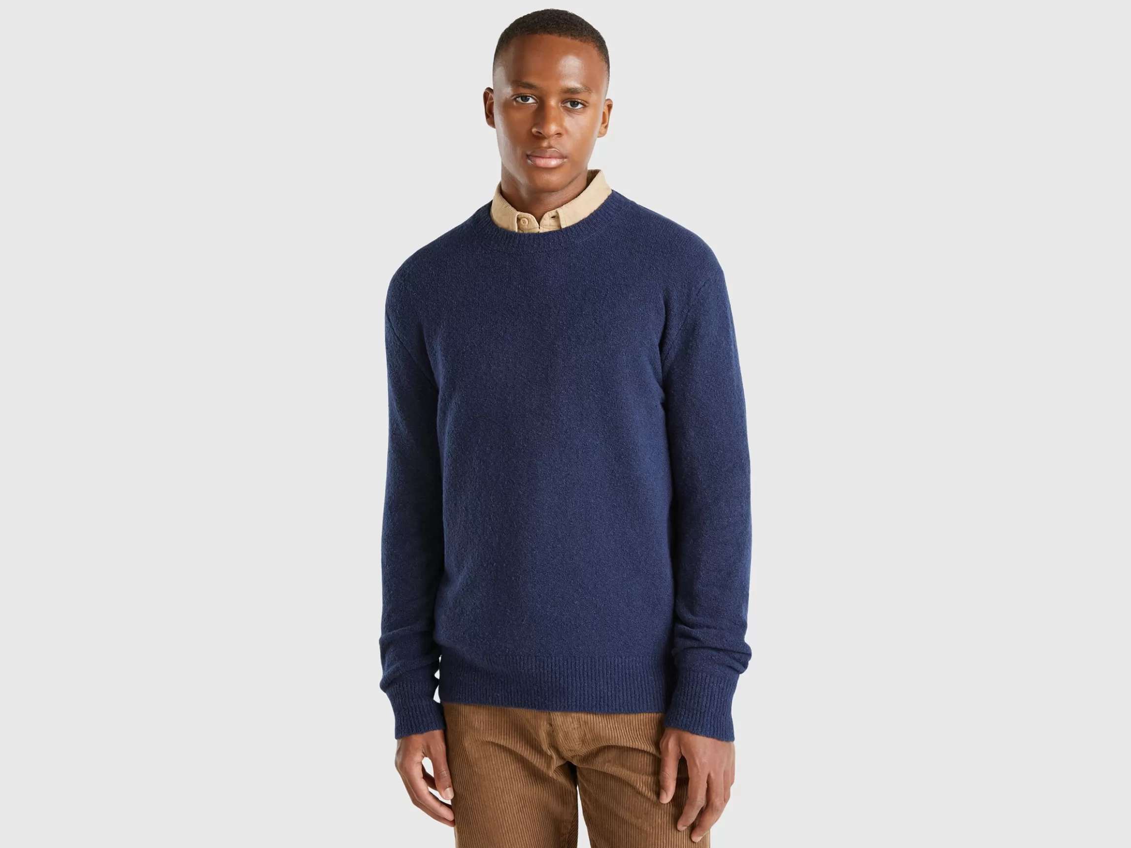 United Colors of Benetton Bouclé crew neck sweater