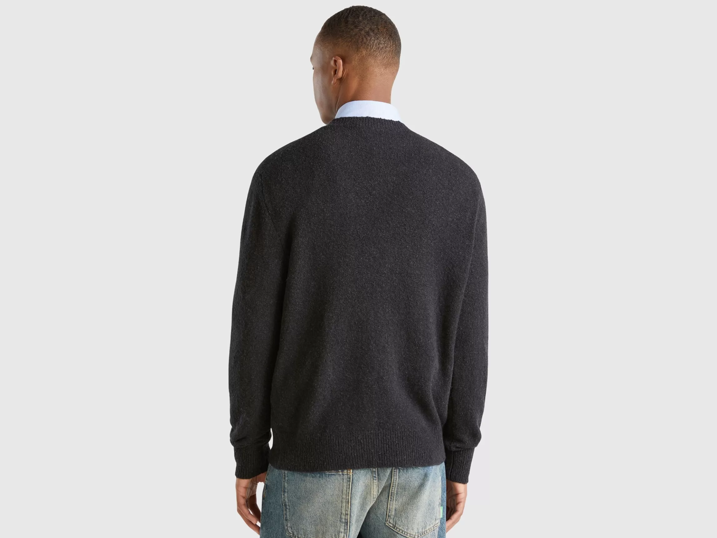 United Colors of Benetton Bouclé crew neck sweater