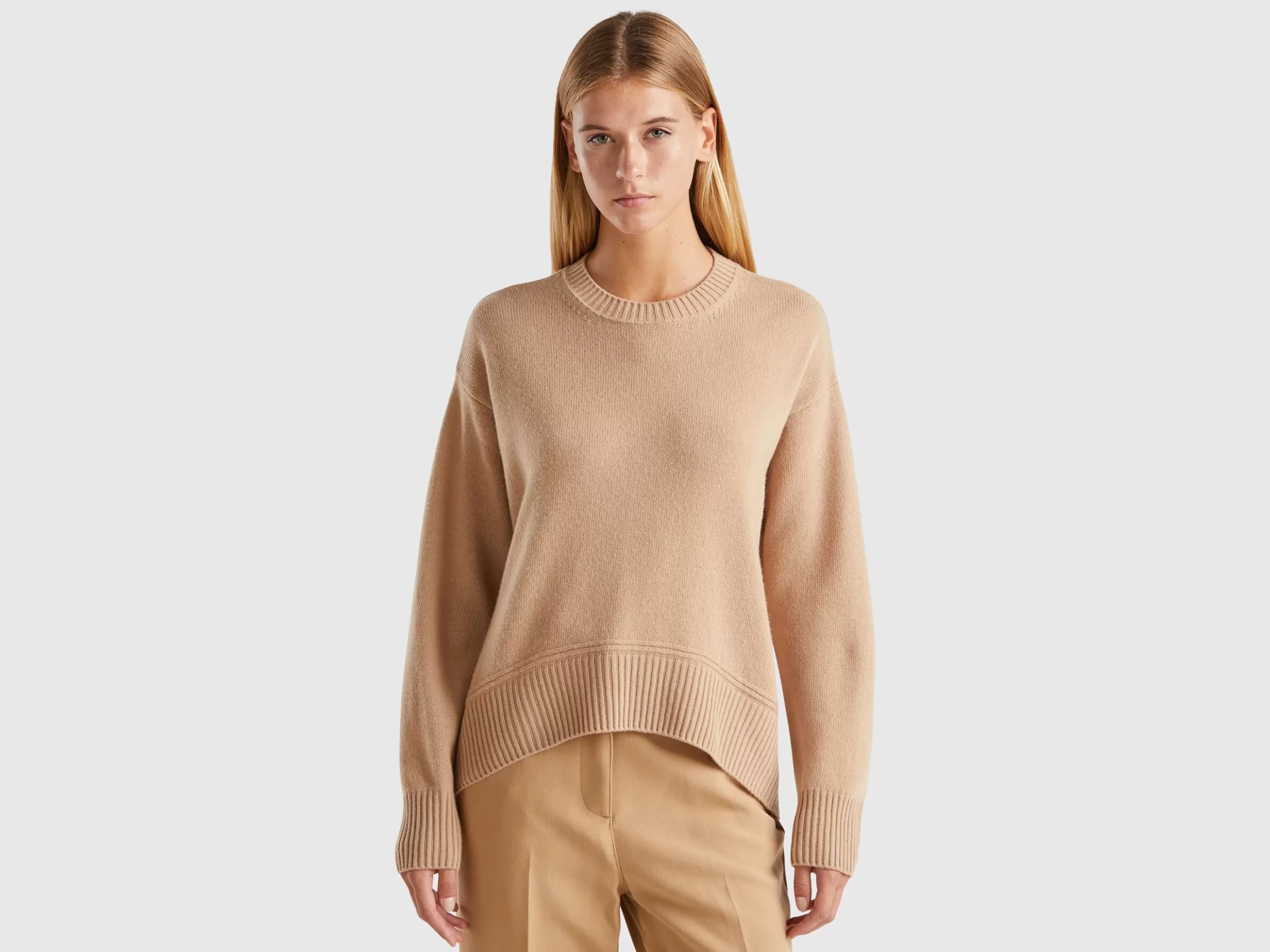 United Colors of Benetton Boxy fit sweater in wool blend