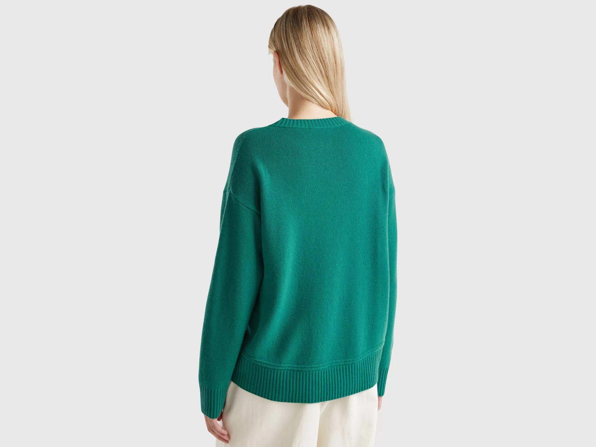 United Colors of Benetton Boxy fit sweater in wool blend