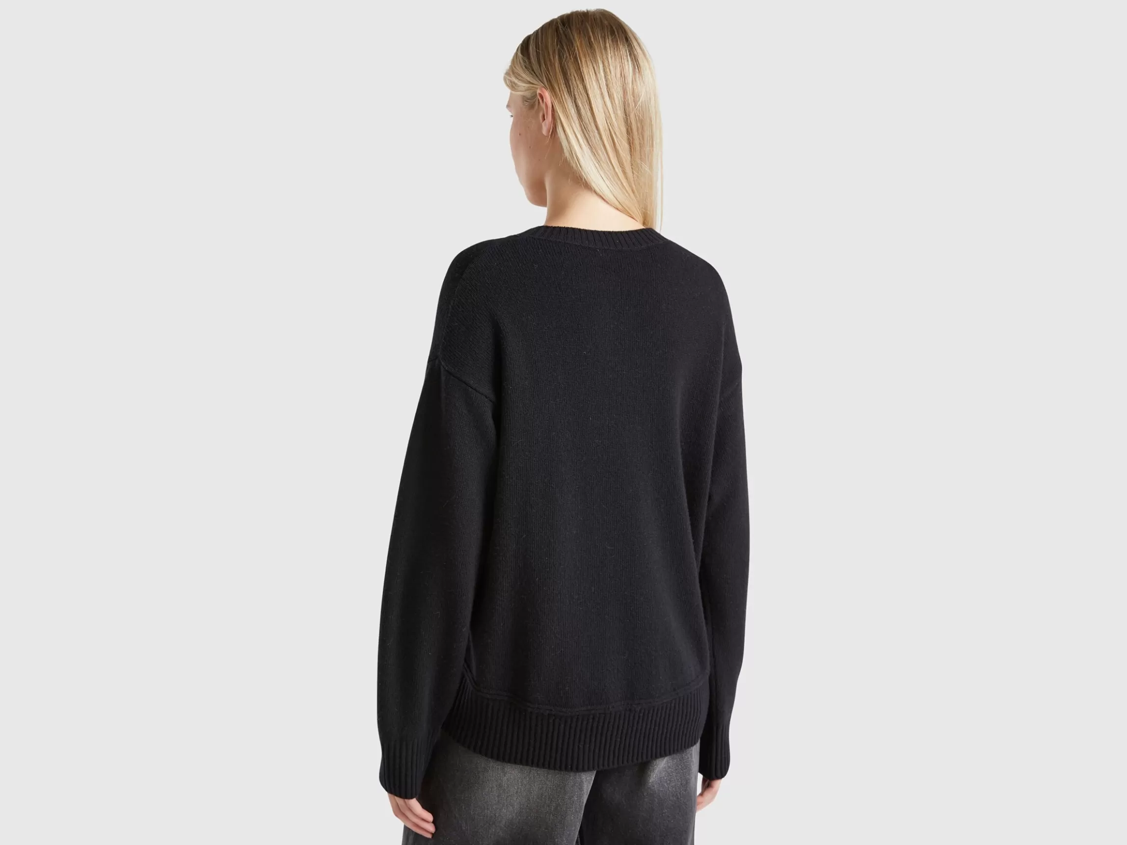 United Colors of Benetton Boxy fit sweater in wool blend