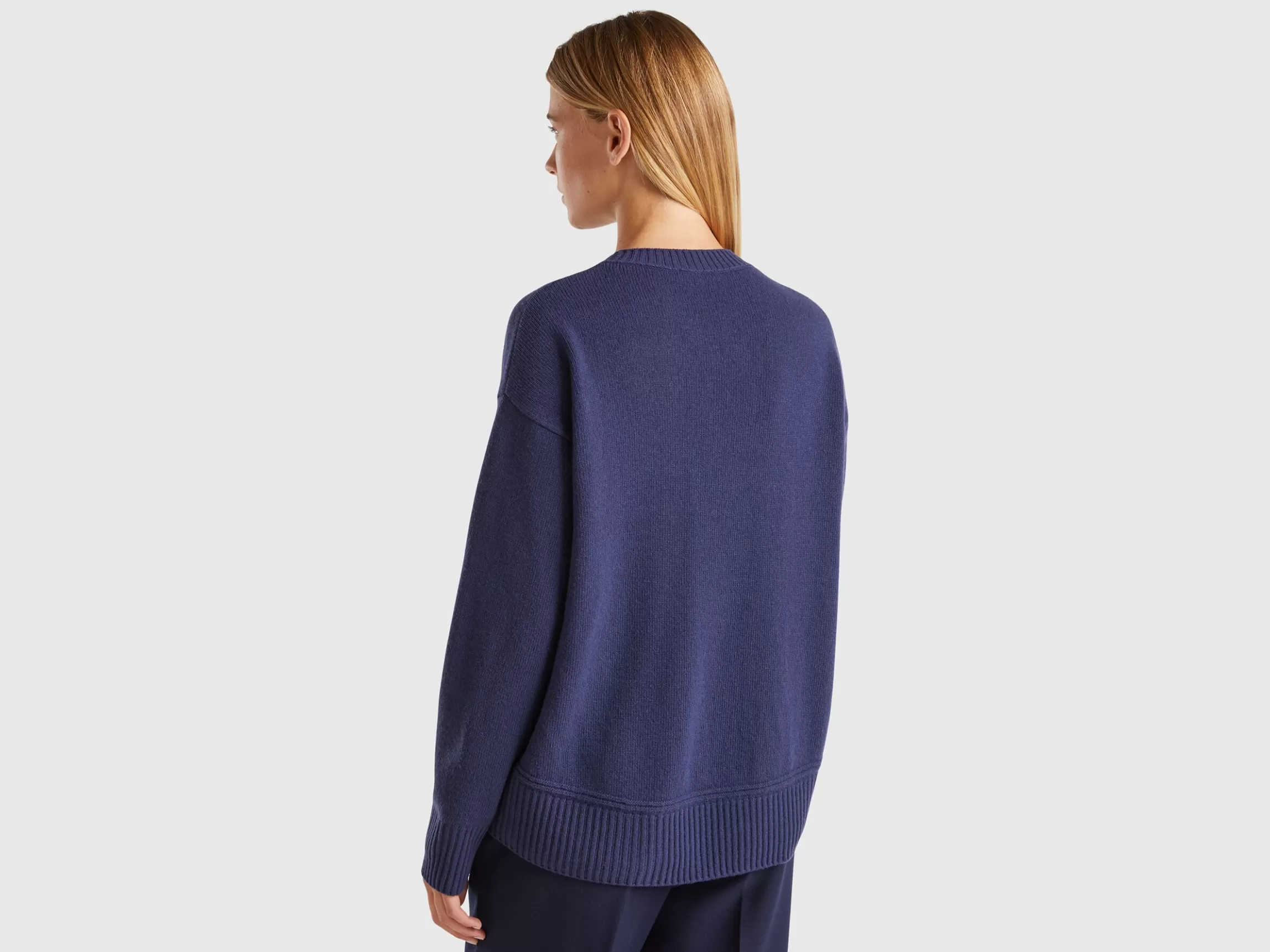 United Colors of Benetton Boxy fit sweater in wool blend