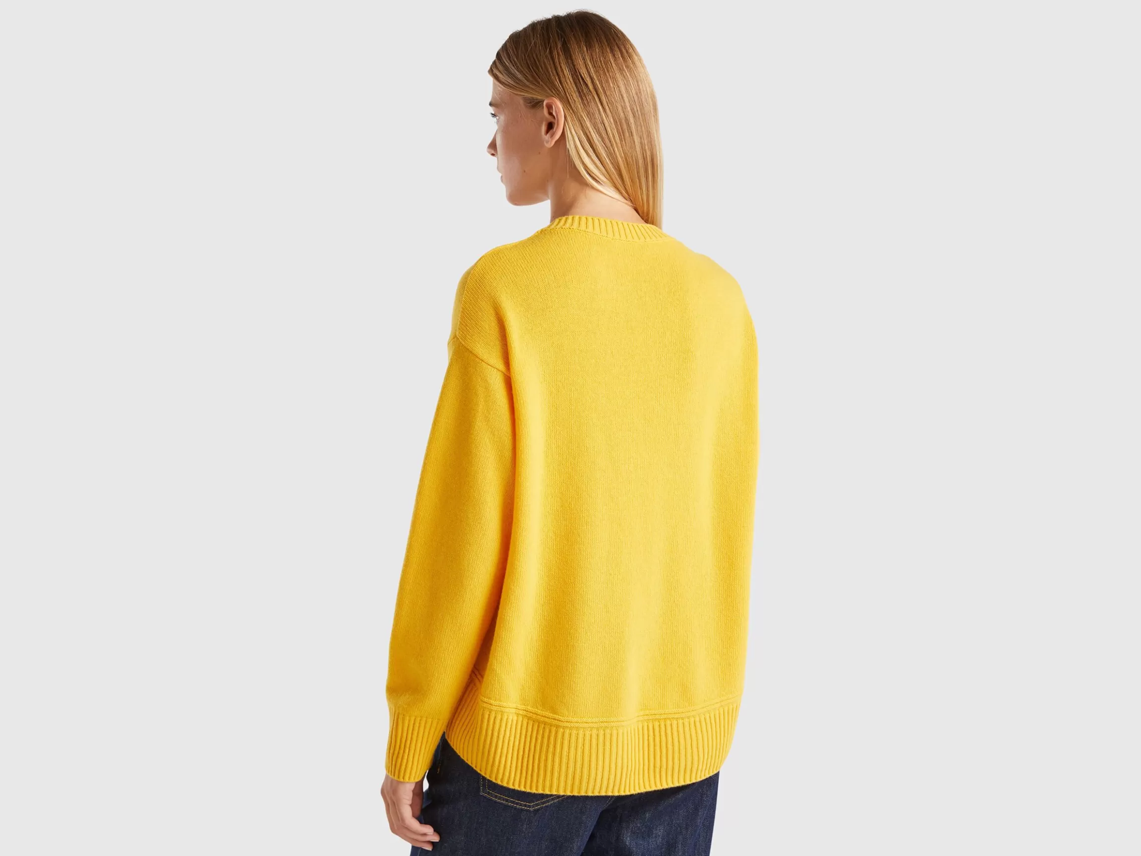 United Colors of Benetton Boxy fit sweater in wool blend