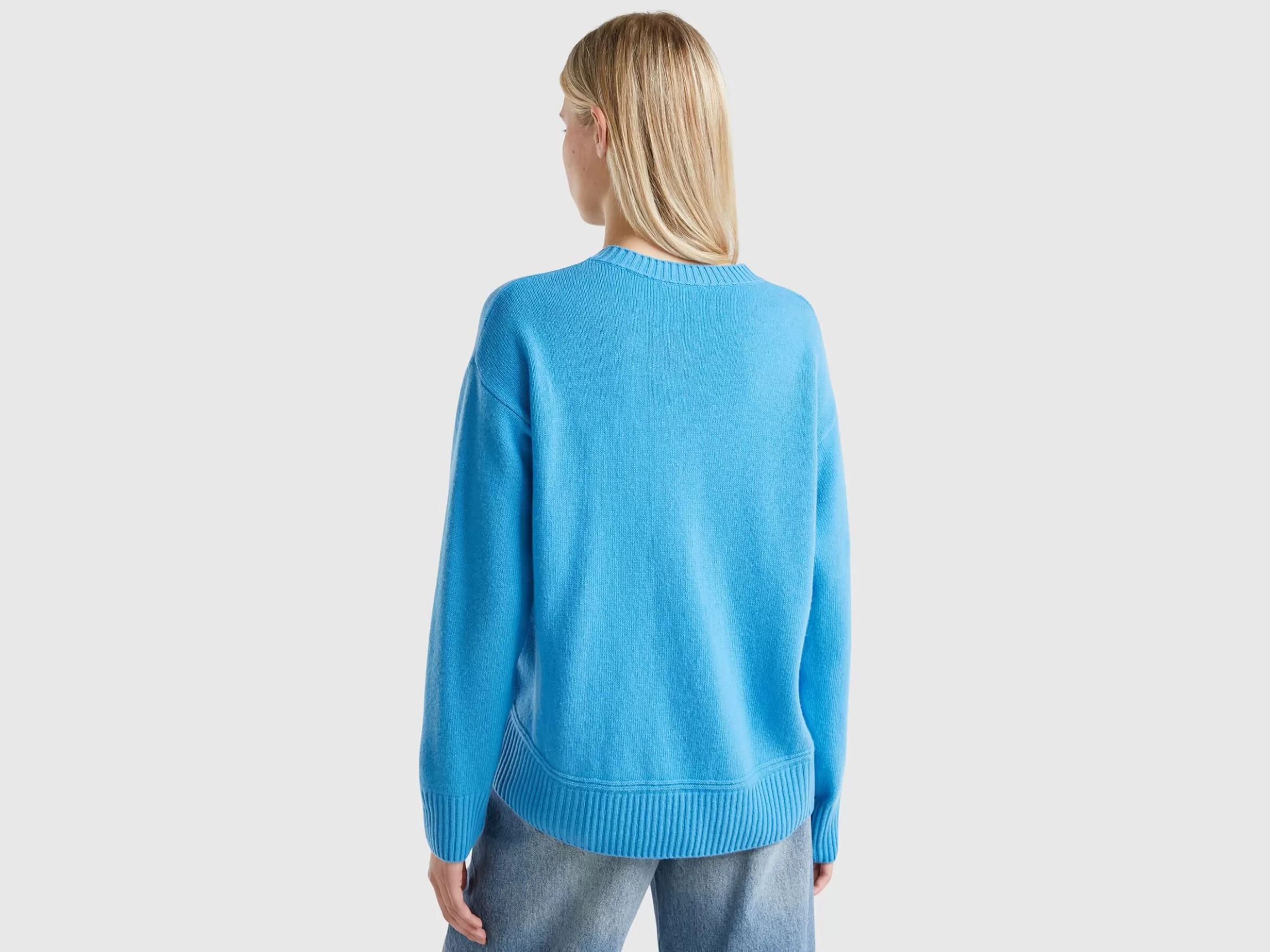 United Colors of Benetton Boxy fit sweater in wool blend