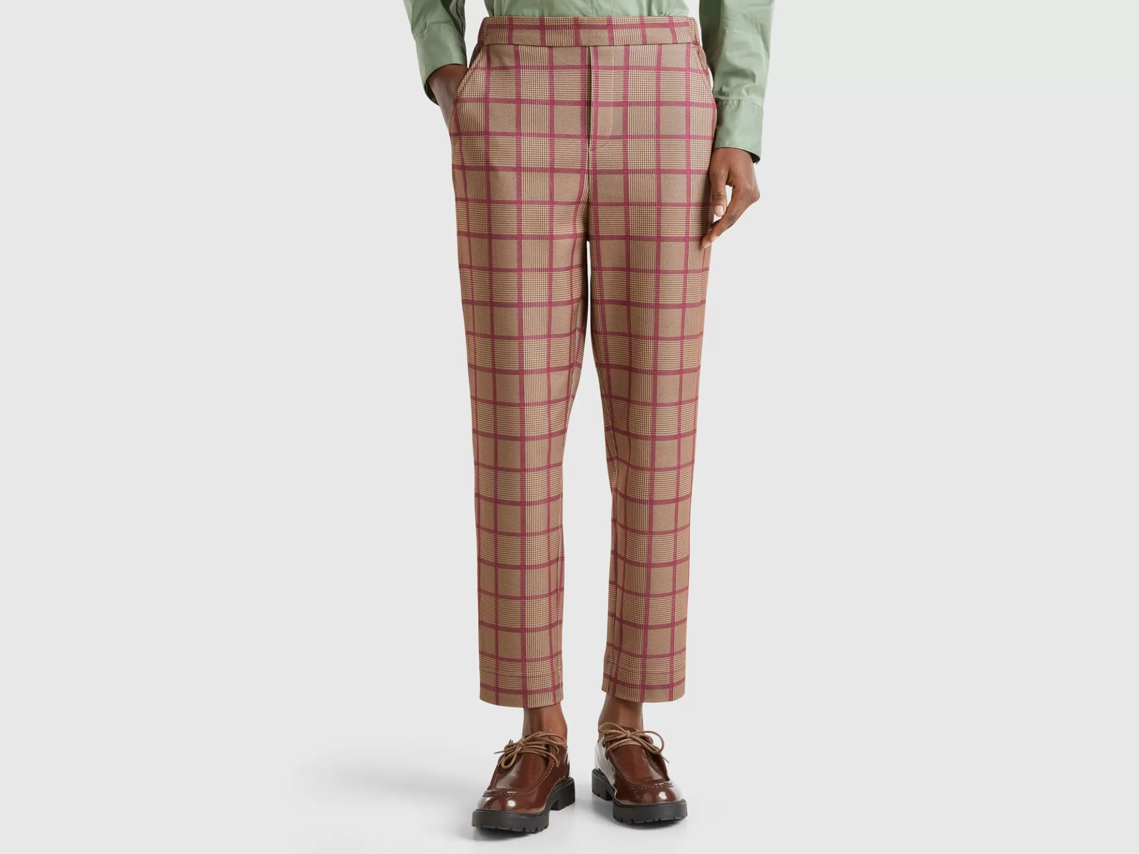 United Colors of Benetton tartan joggers