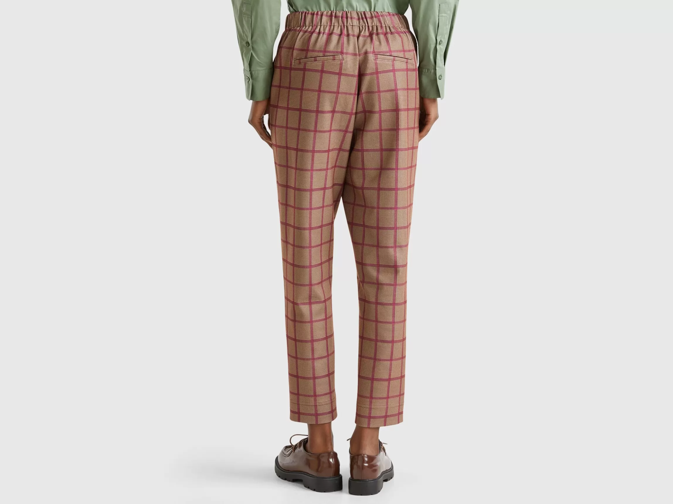 United Colors of Benetton tartan joggers