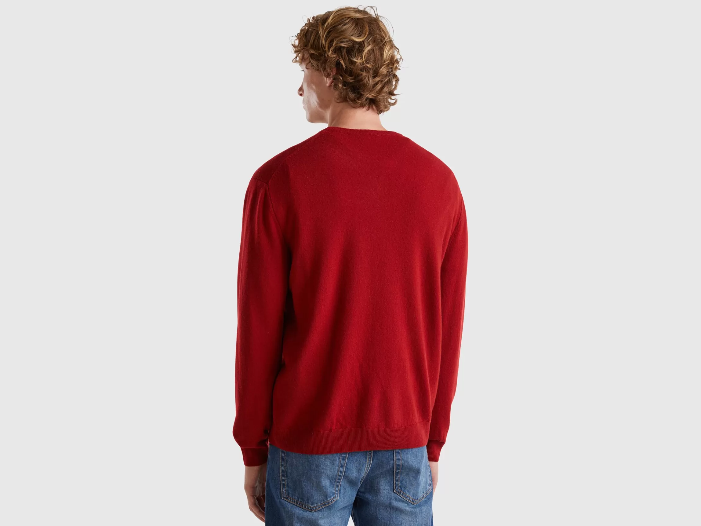 United Colors of Benetton crew neck sweater in pure Merino wool