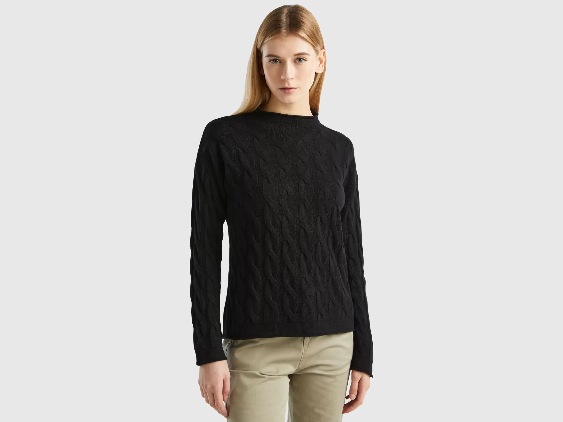 United Colors of Benetton Cable knit sweater