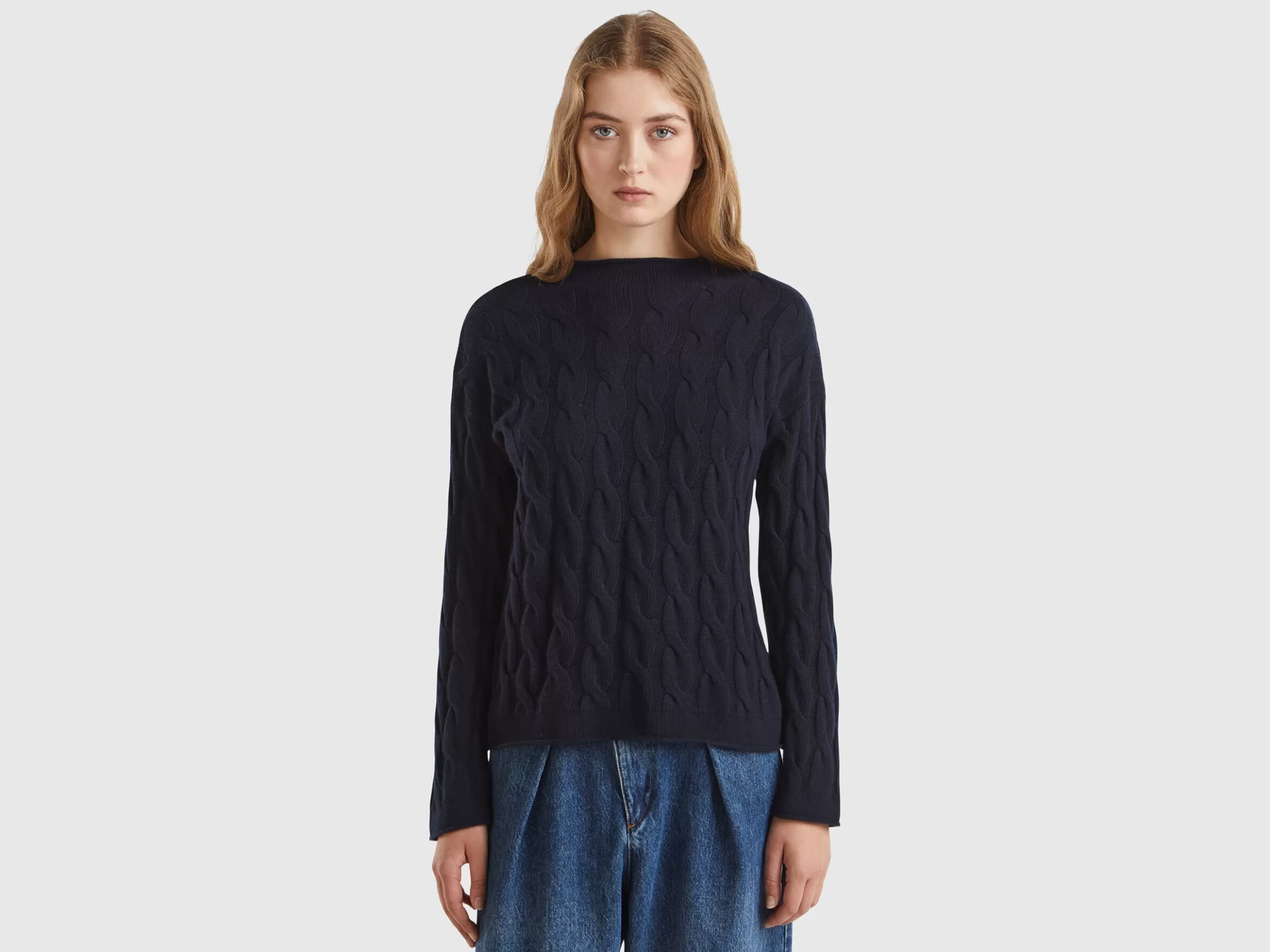 United Colors of Benetton Cable knit sweater