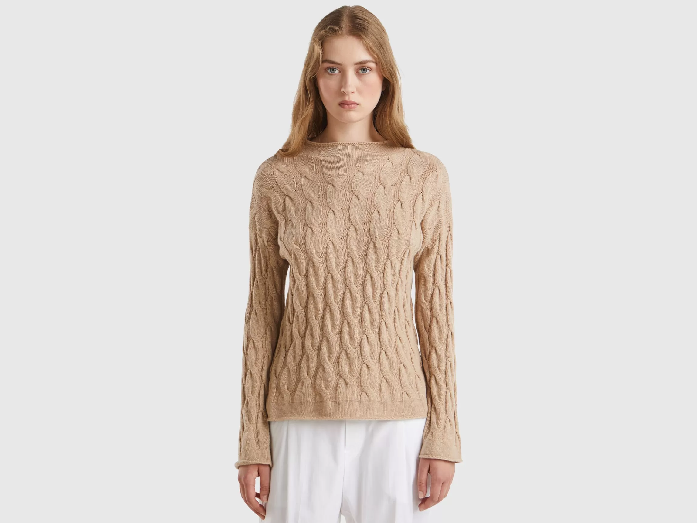 United Colors of Benetton Cable knit sweater