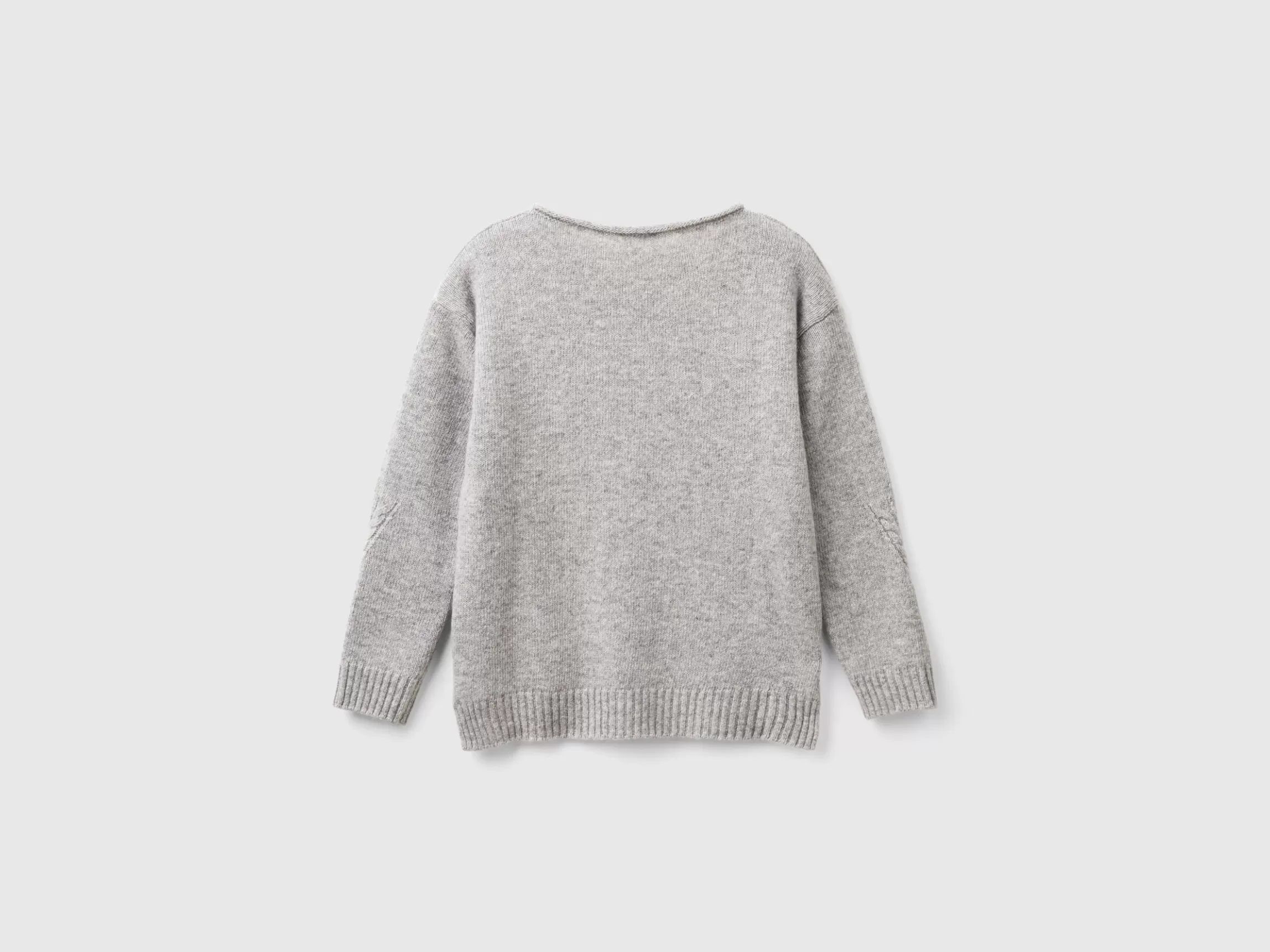 United Colors of Benetton Cable knit sweater in wool blend