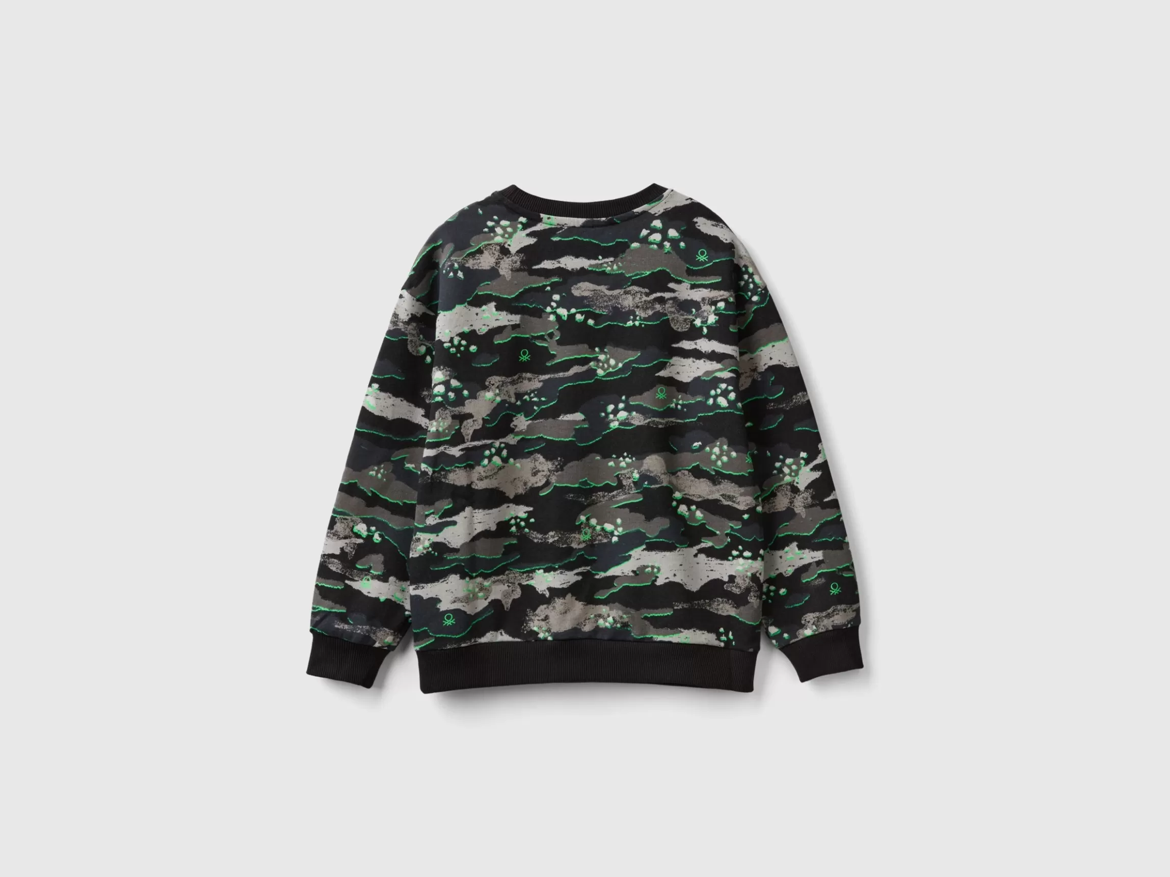 United Colors of Benetton Camouflage sweatshirt in 100% cotton