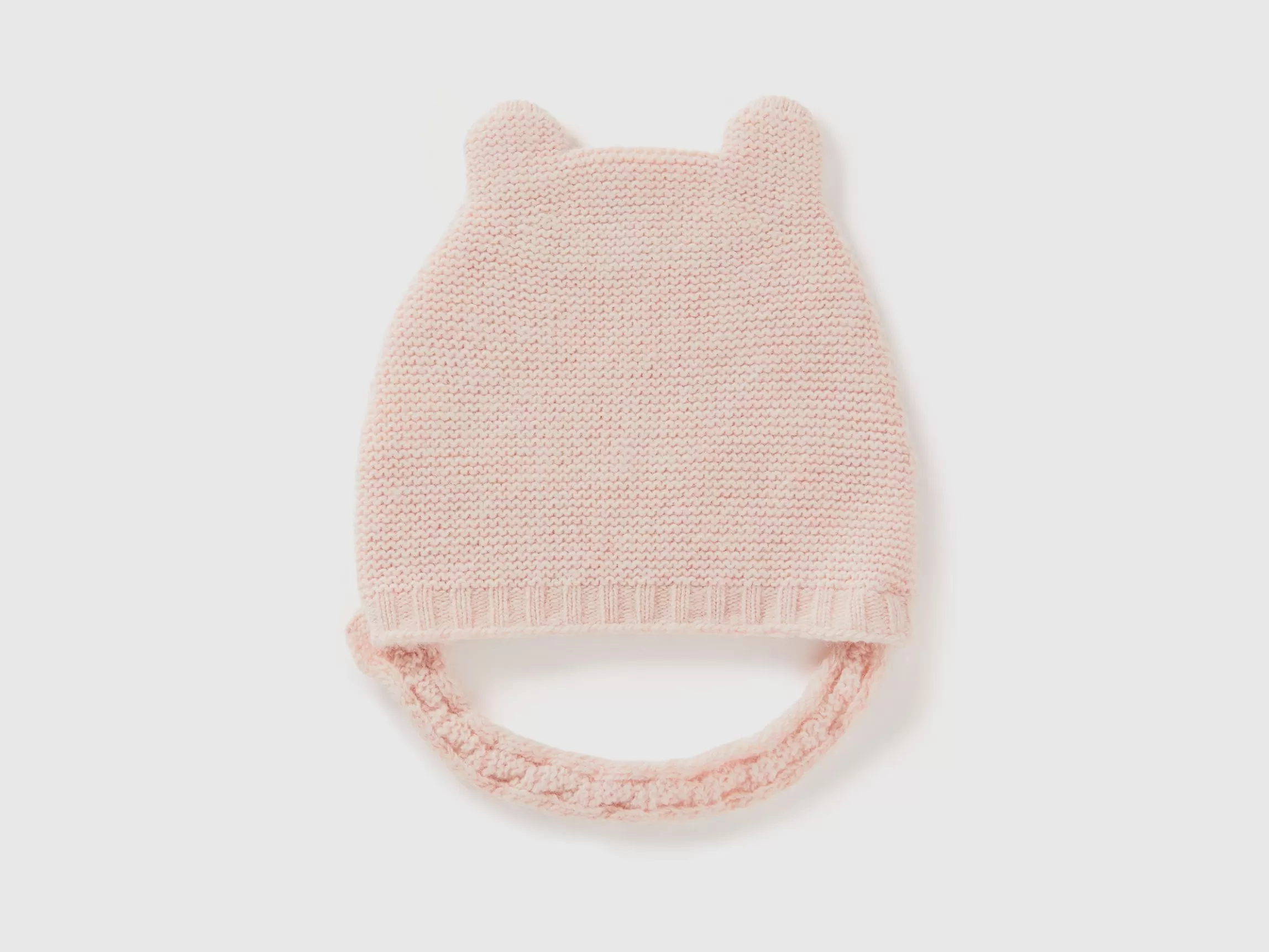 United Colors of Benetton Cap with ear applique in recycled wool blend