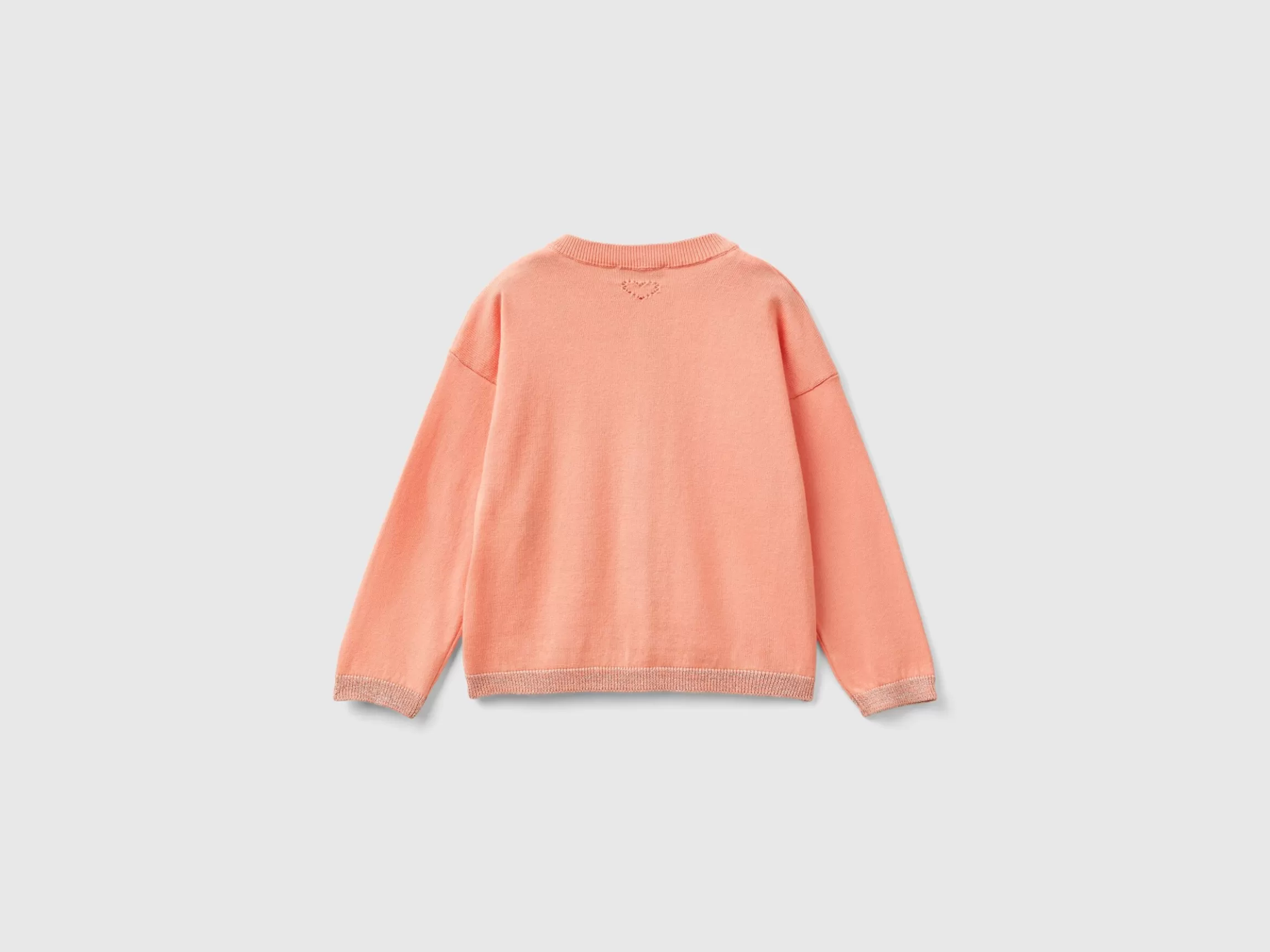 United Colors of Benetton Cardigan in pure cotton lurex