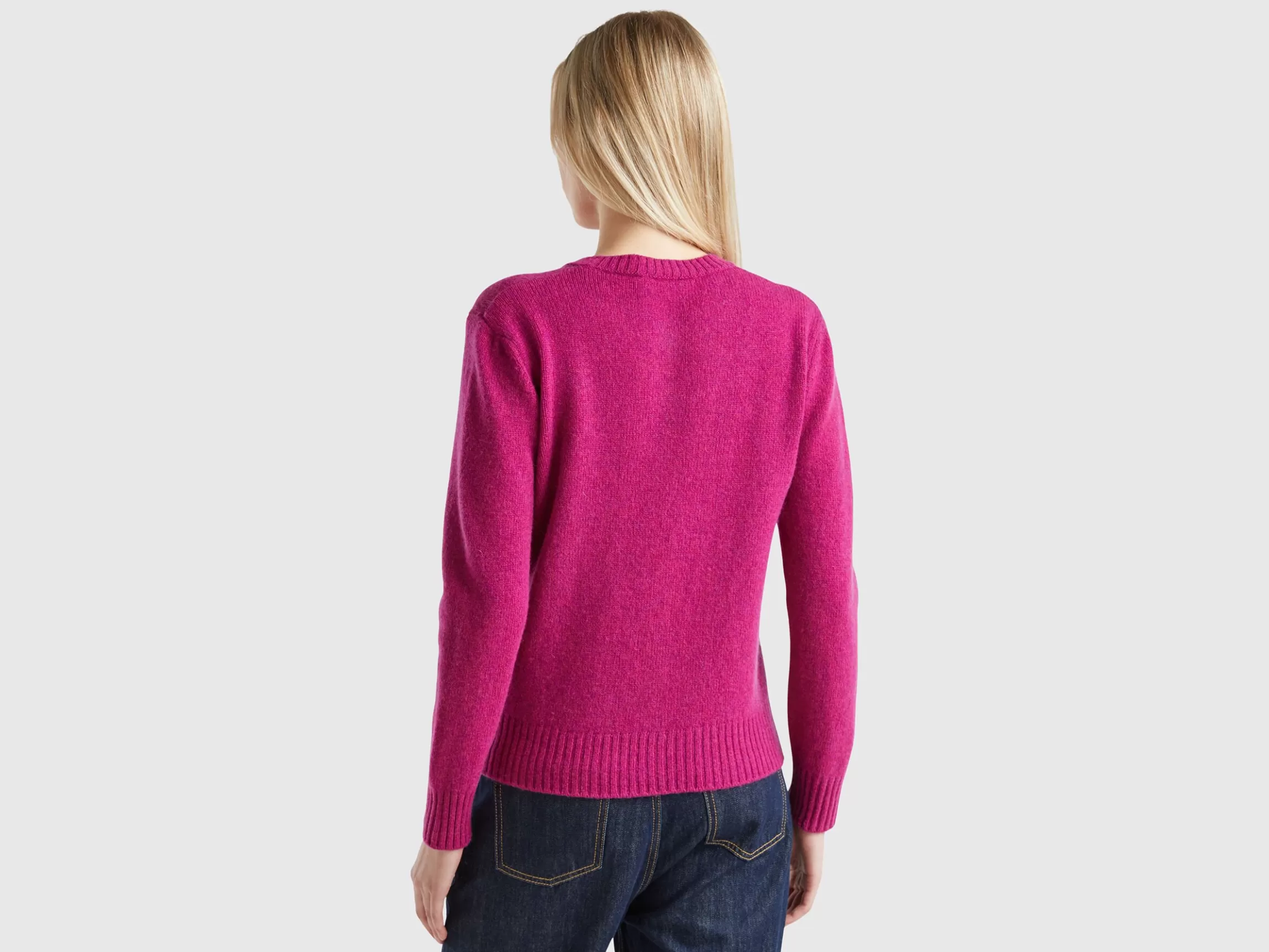 United Colors of Benetton Cardigan in pure Shetland wool