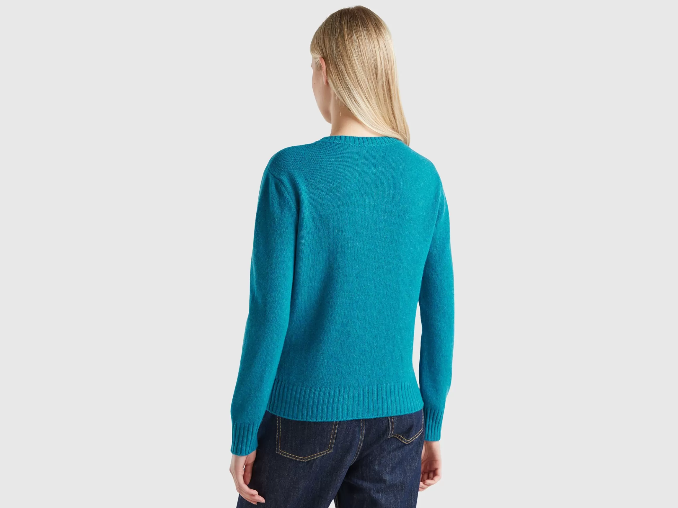 United Colors of Benetton Cardigan in pure Shetland wool