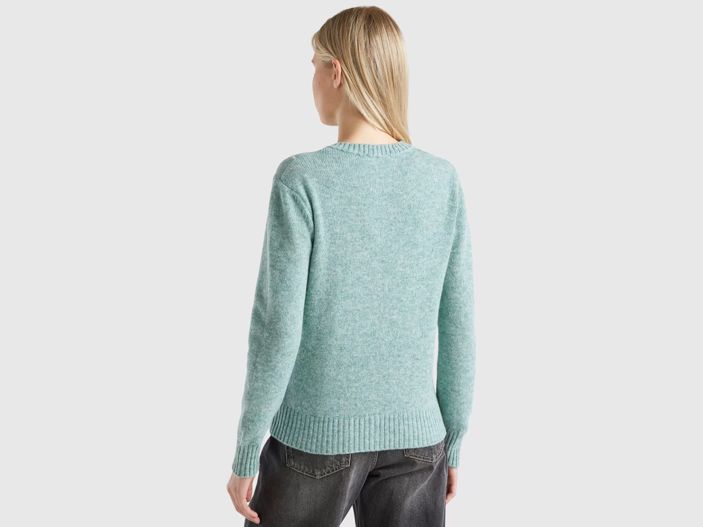 United Colors of Benetton Cardigan in pure Shetland wool