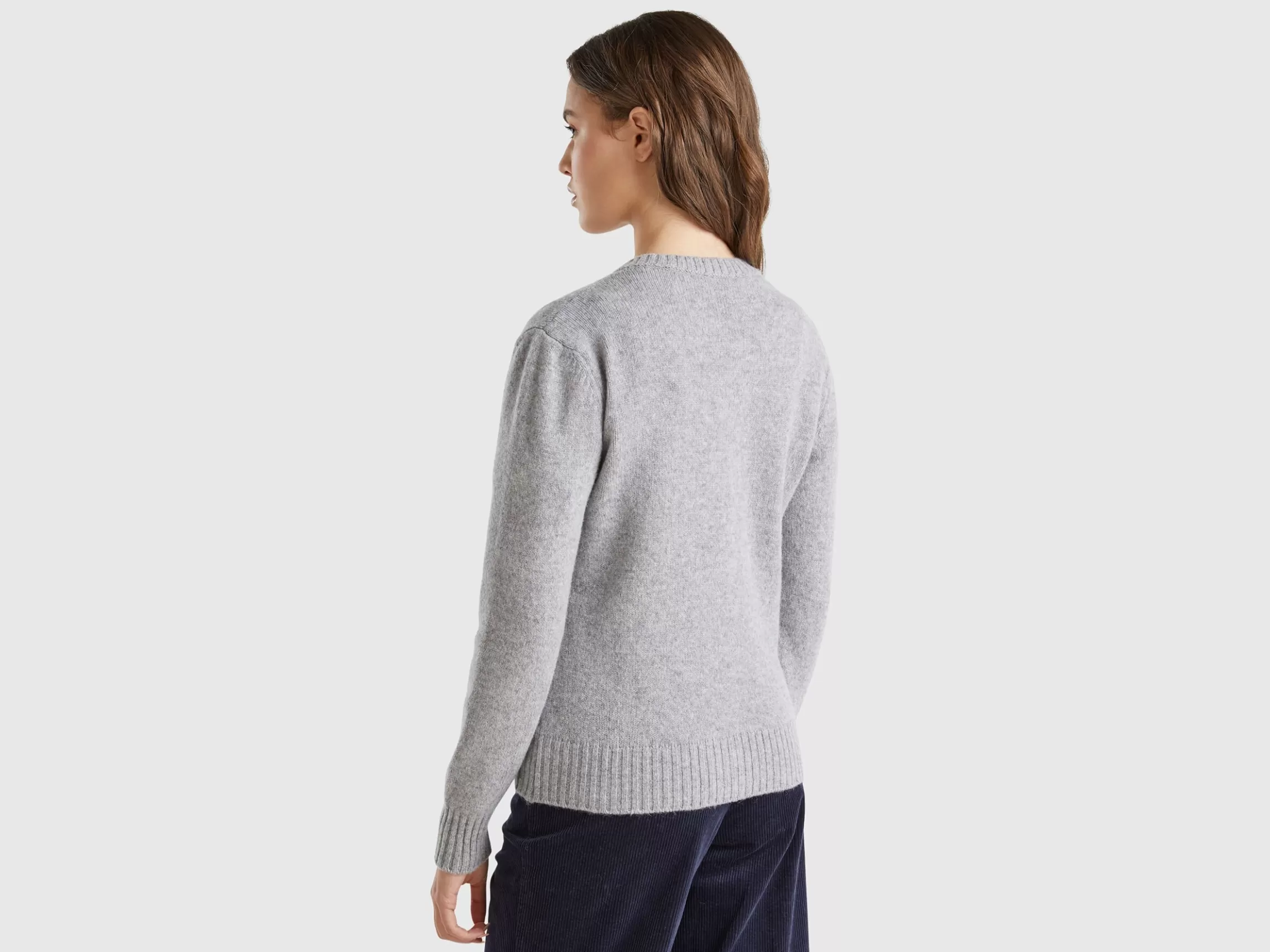 United Colors of Benetton Cardigan in pure Shetland wool