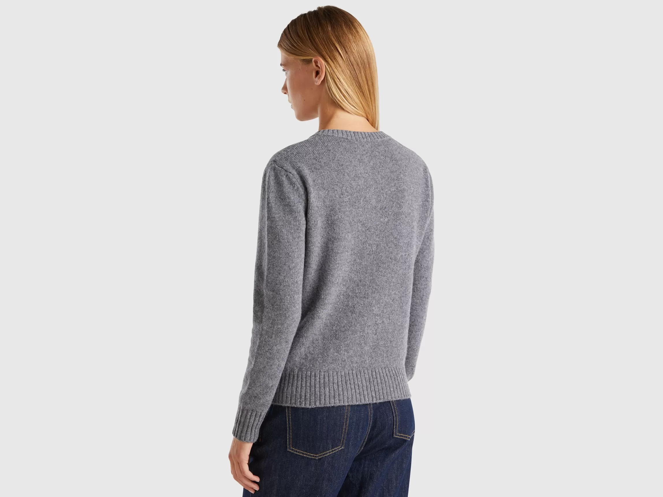 United Colors of Benetton Cardigan in pure Shetland wool