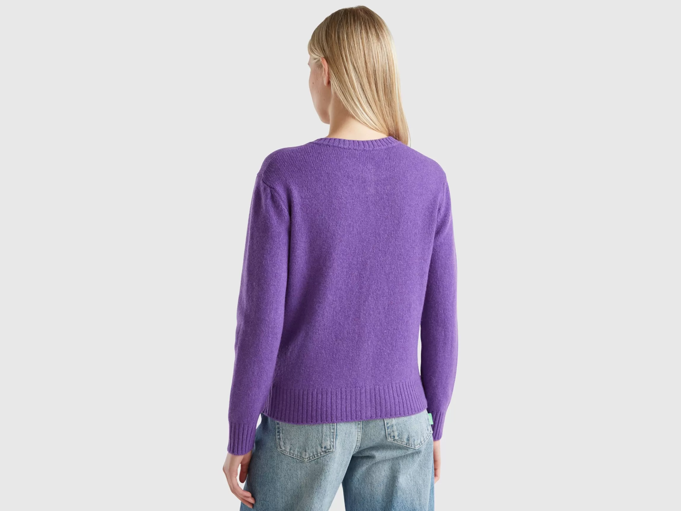 United Colors of Benetton Cardigan in pure Shetland wool