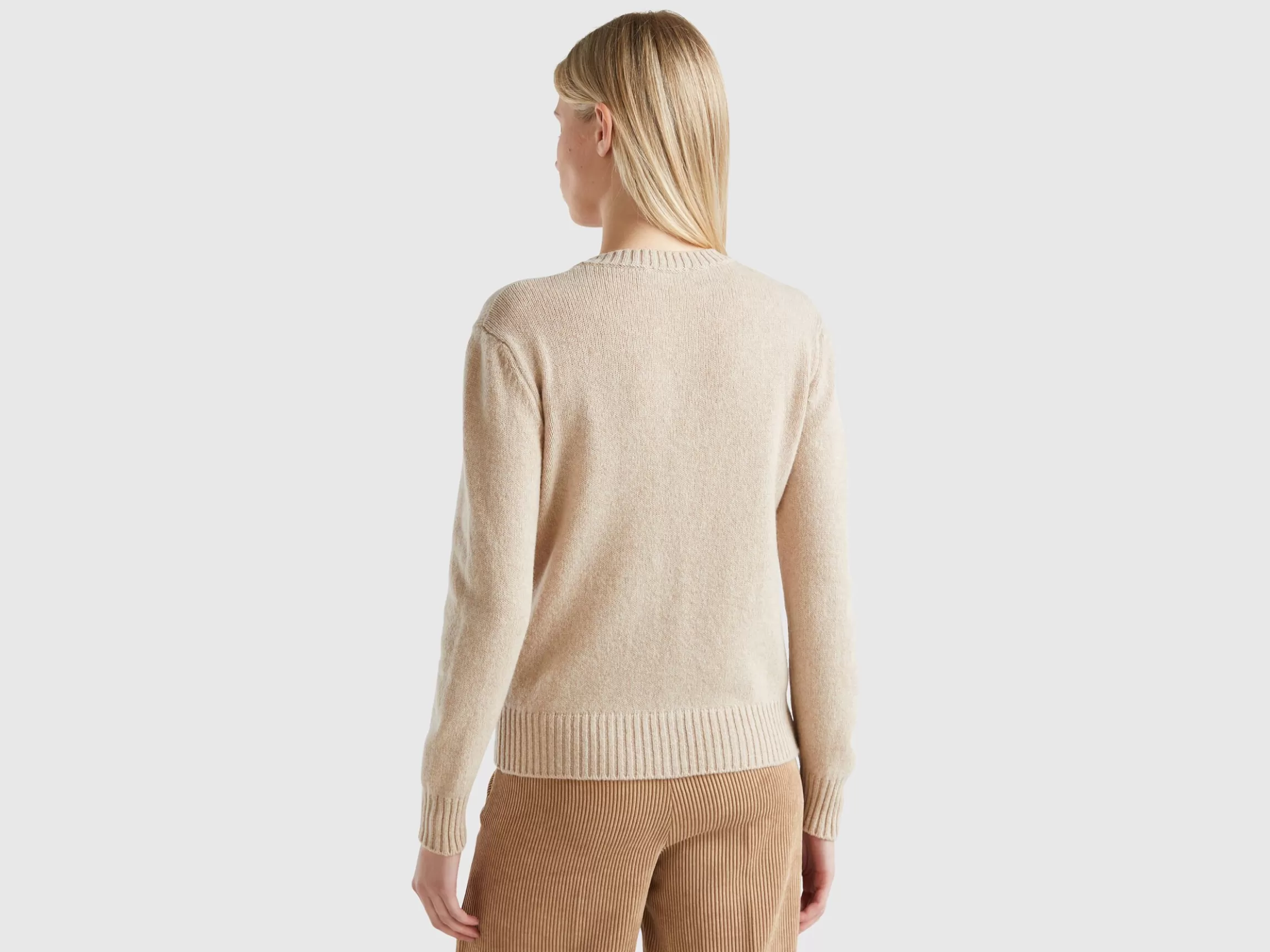 United Colors of Benetton Cardigan in pure Shetland wool