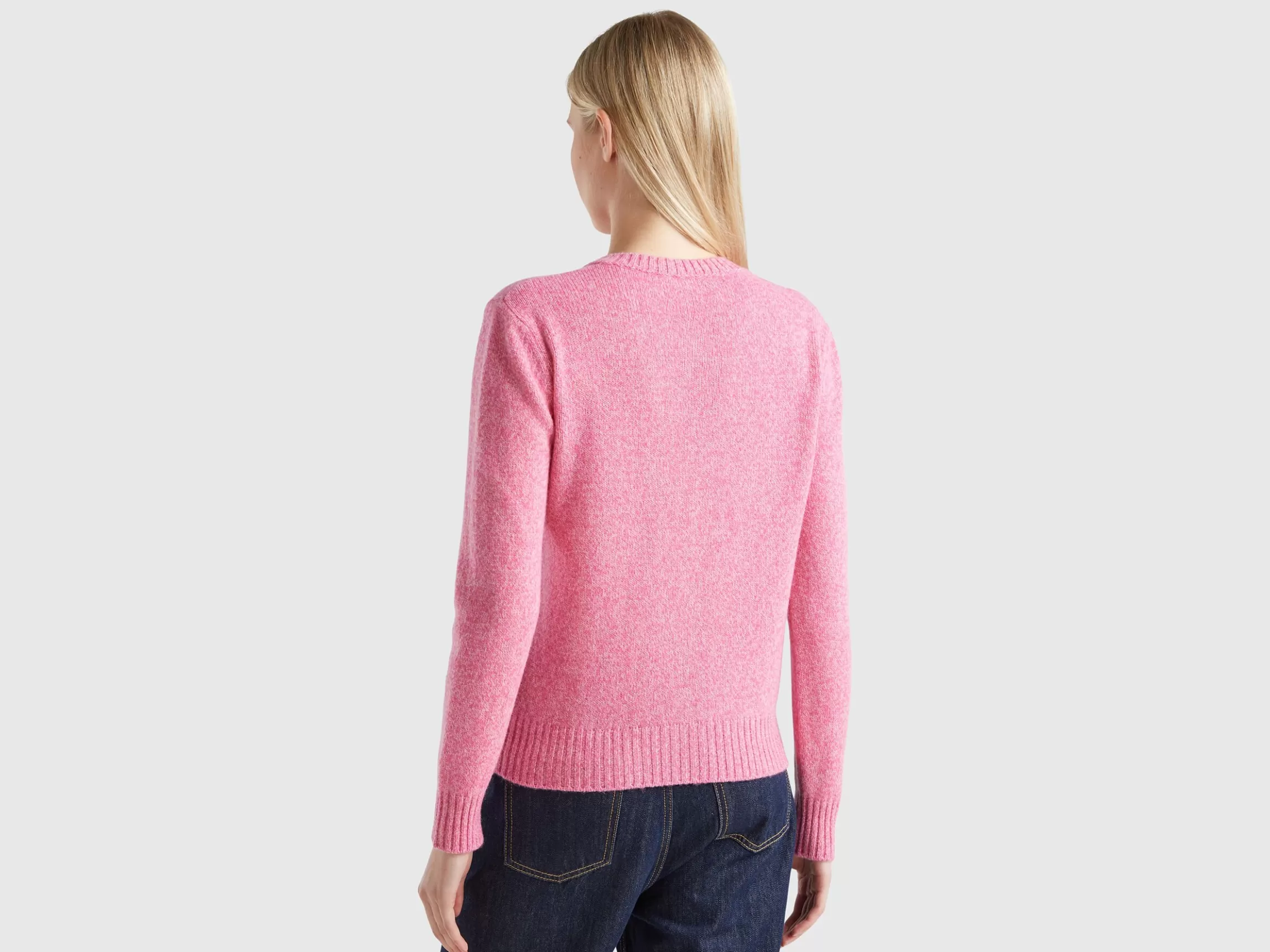 United Colors of Benetton Cardigan in pure Shetland wool