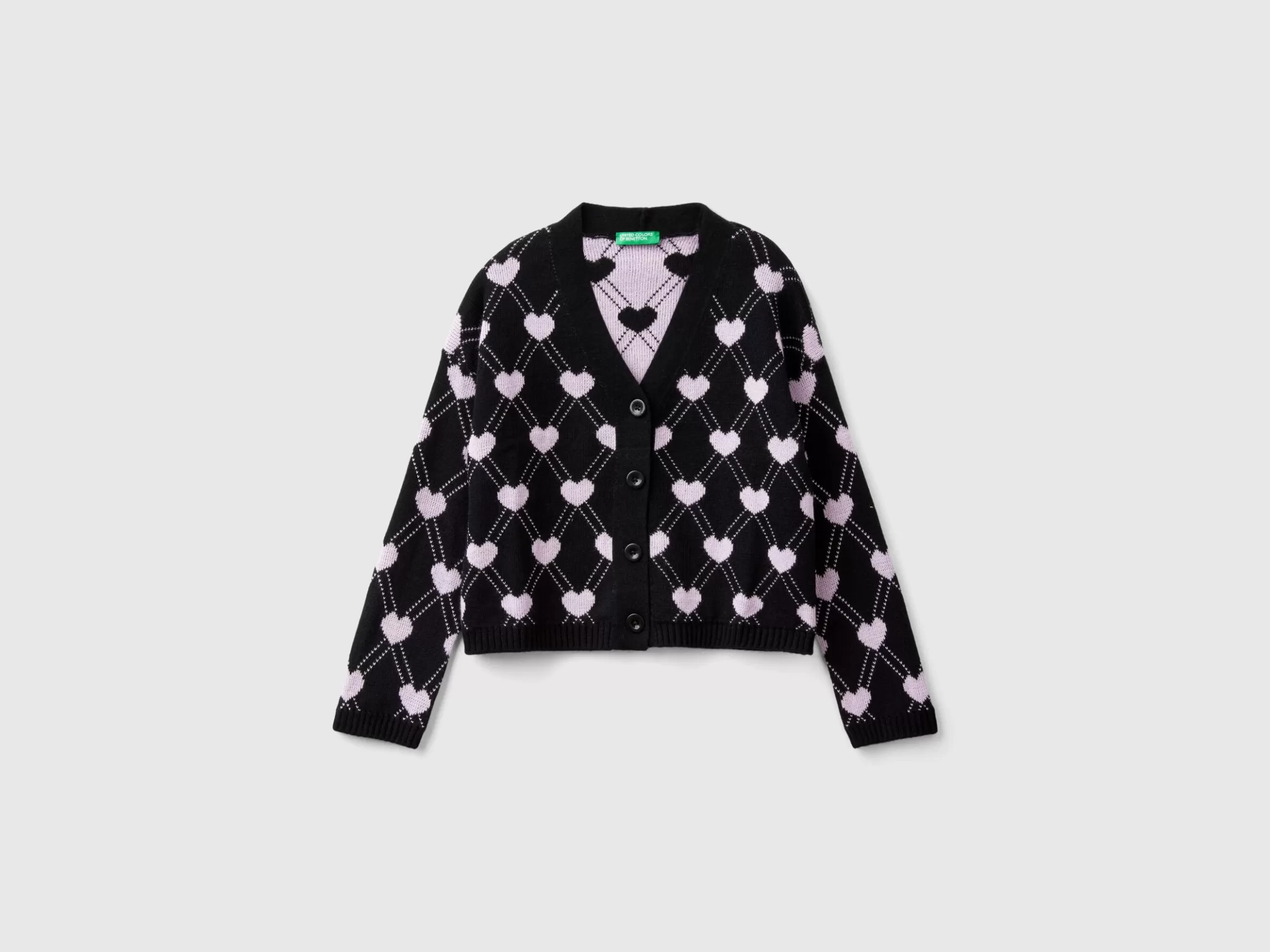 United Colors of Benetton Cardigan with heart motif