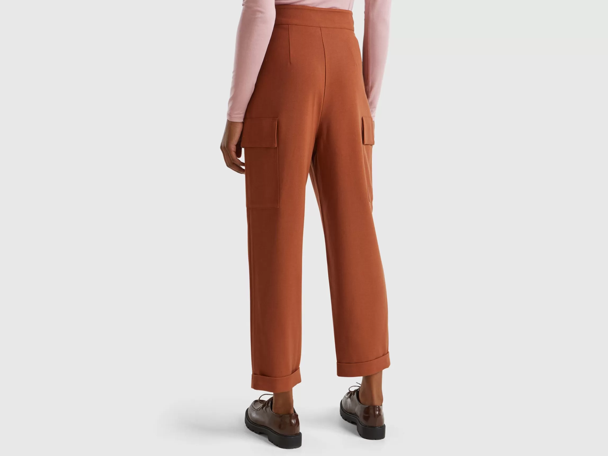 United Colors of Benetton Cargo trousers in viscose blend