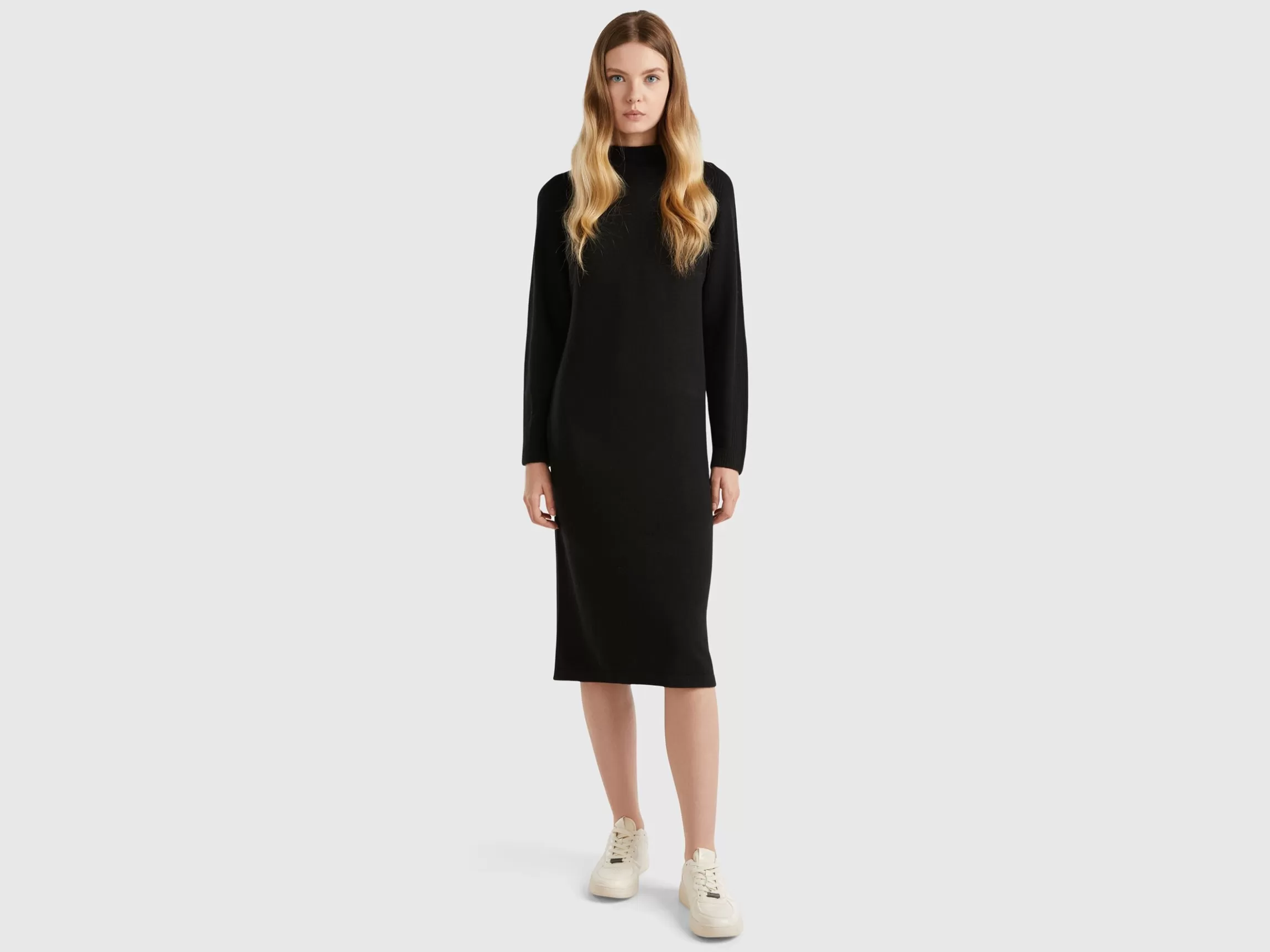 United Colors of Benetton Cashmere blend midi dress