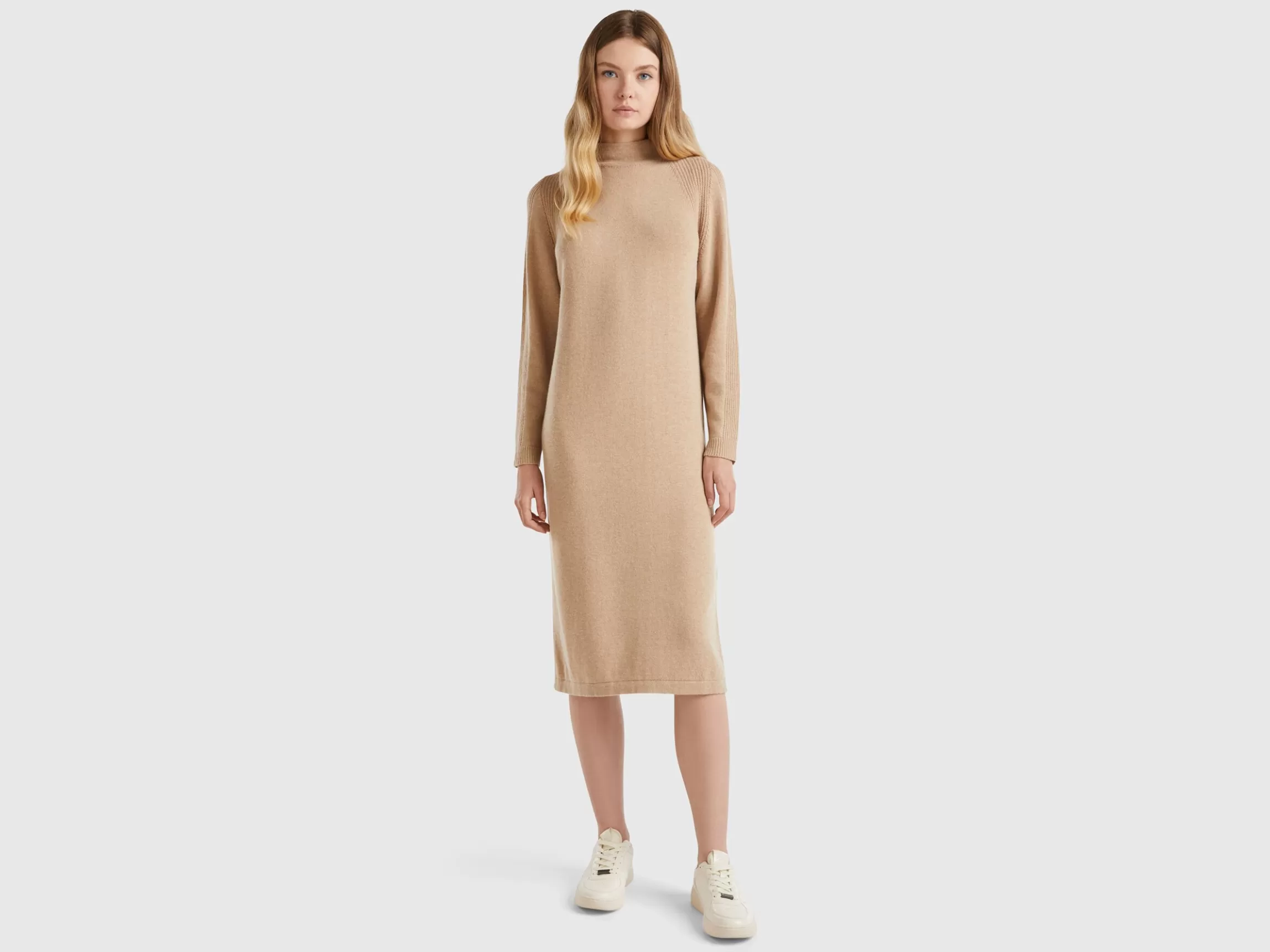 United Colors of Benetton Cashmere blend midi dress