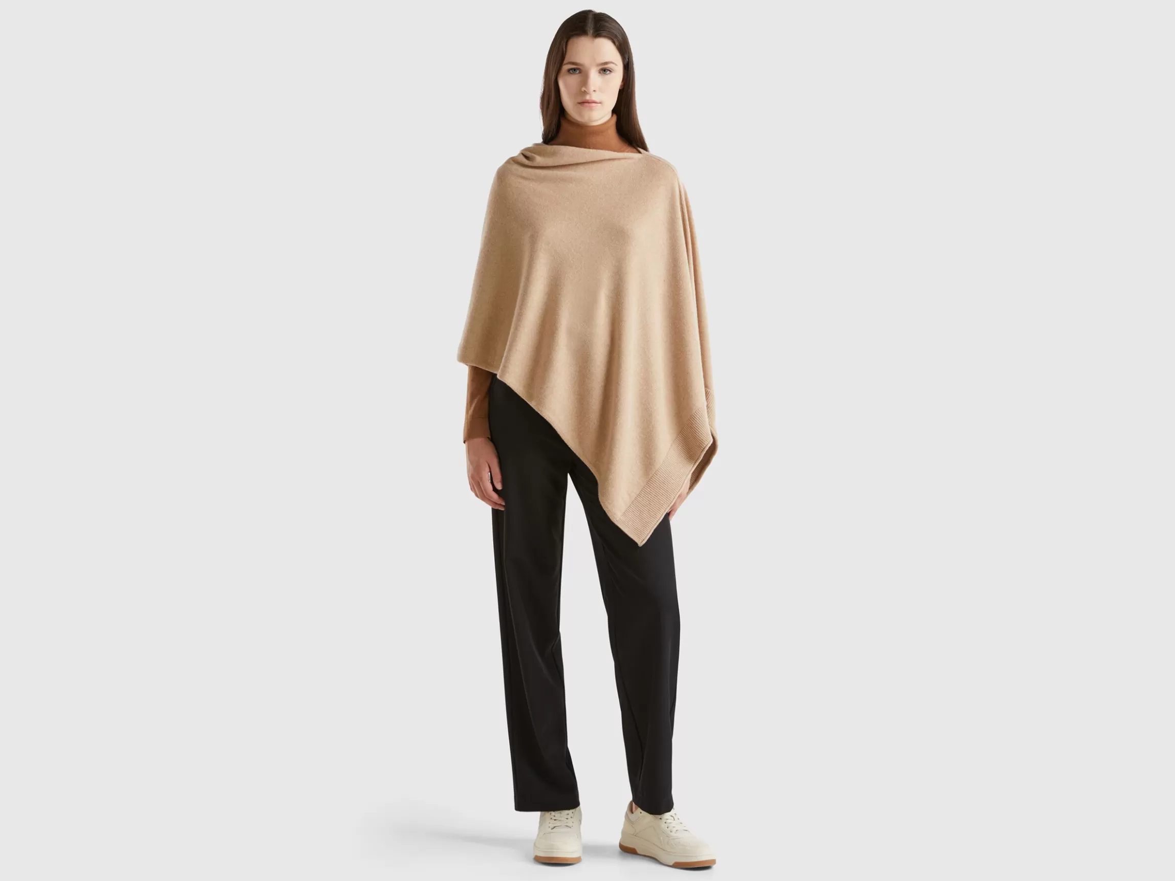 United Colors of Benetton Cashmere blend poncho