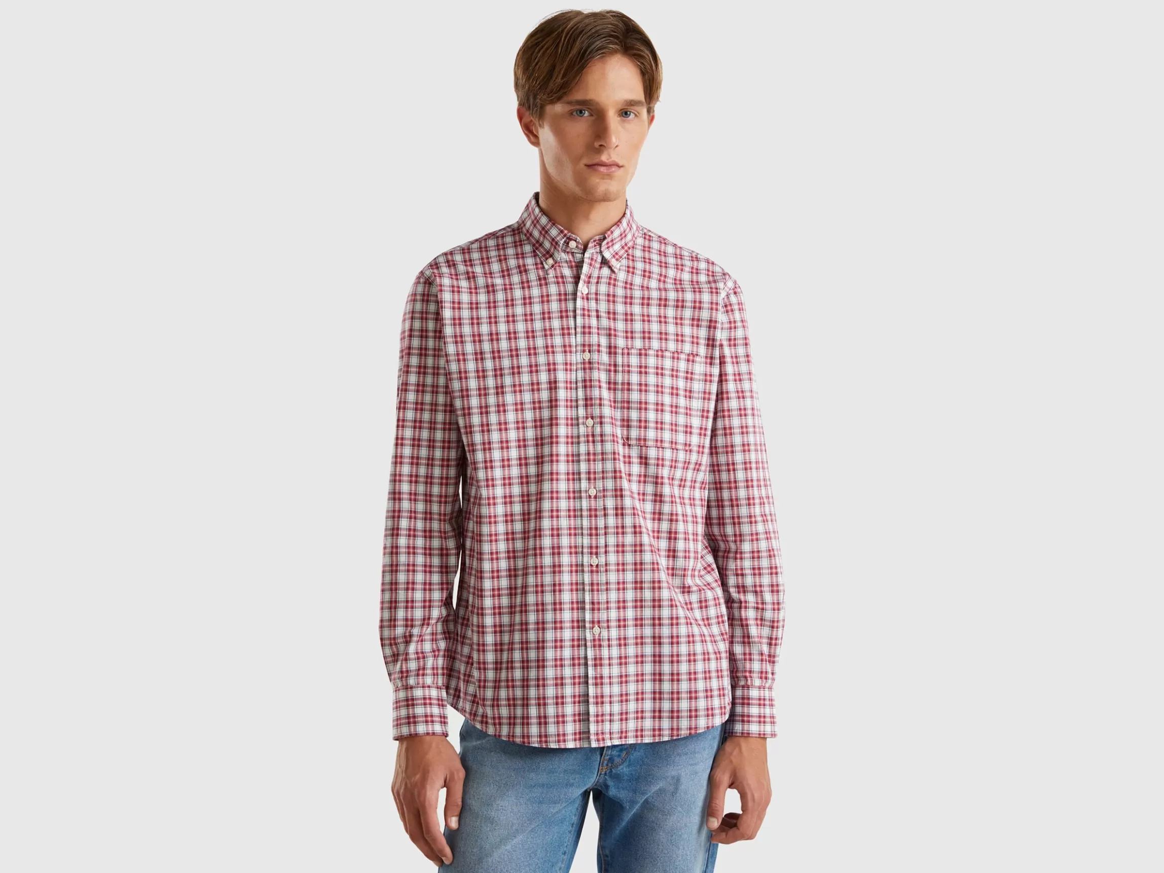 United Colors of Benetton Check button-down shirt