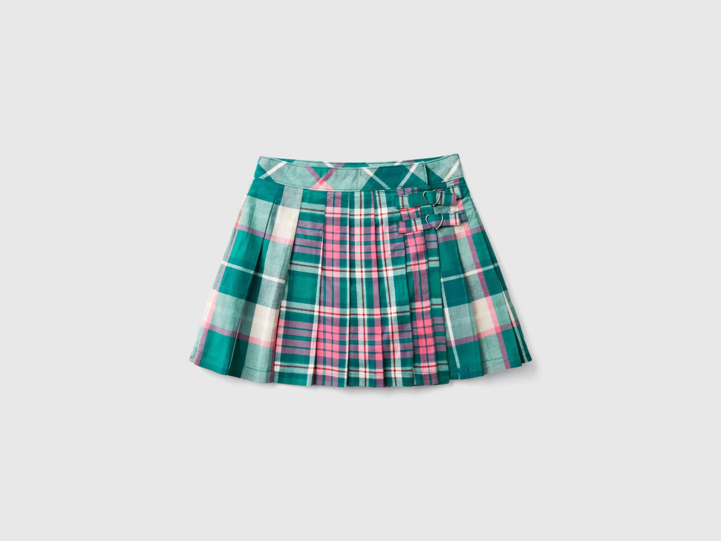 United Colors of Benetton Checkered pleated skirt