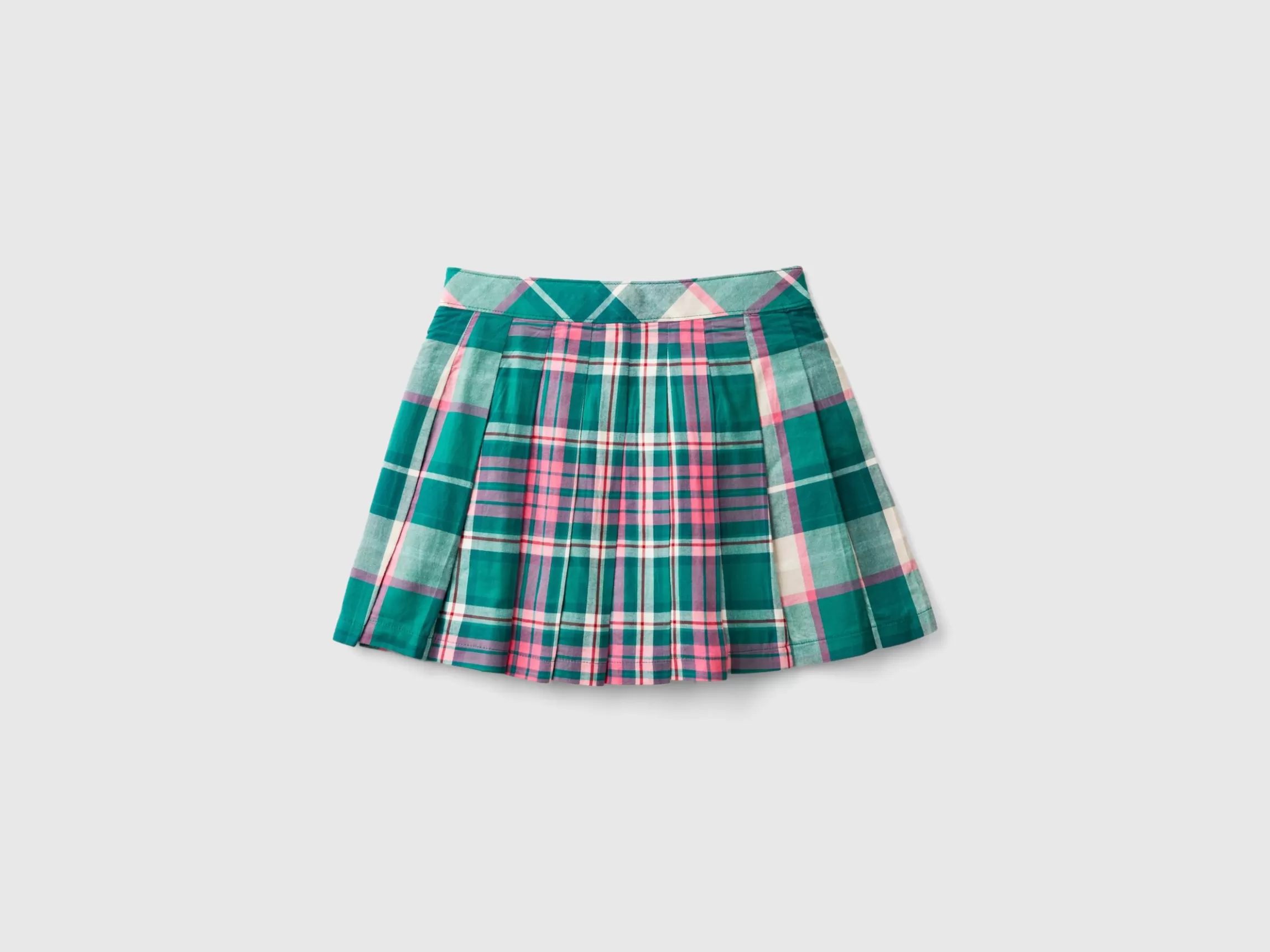 United Colors of Benetton Checkered pleated skirt